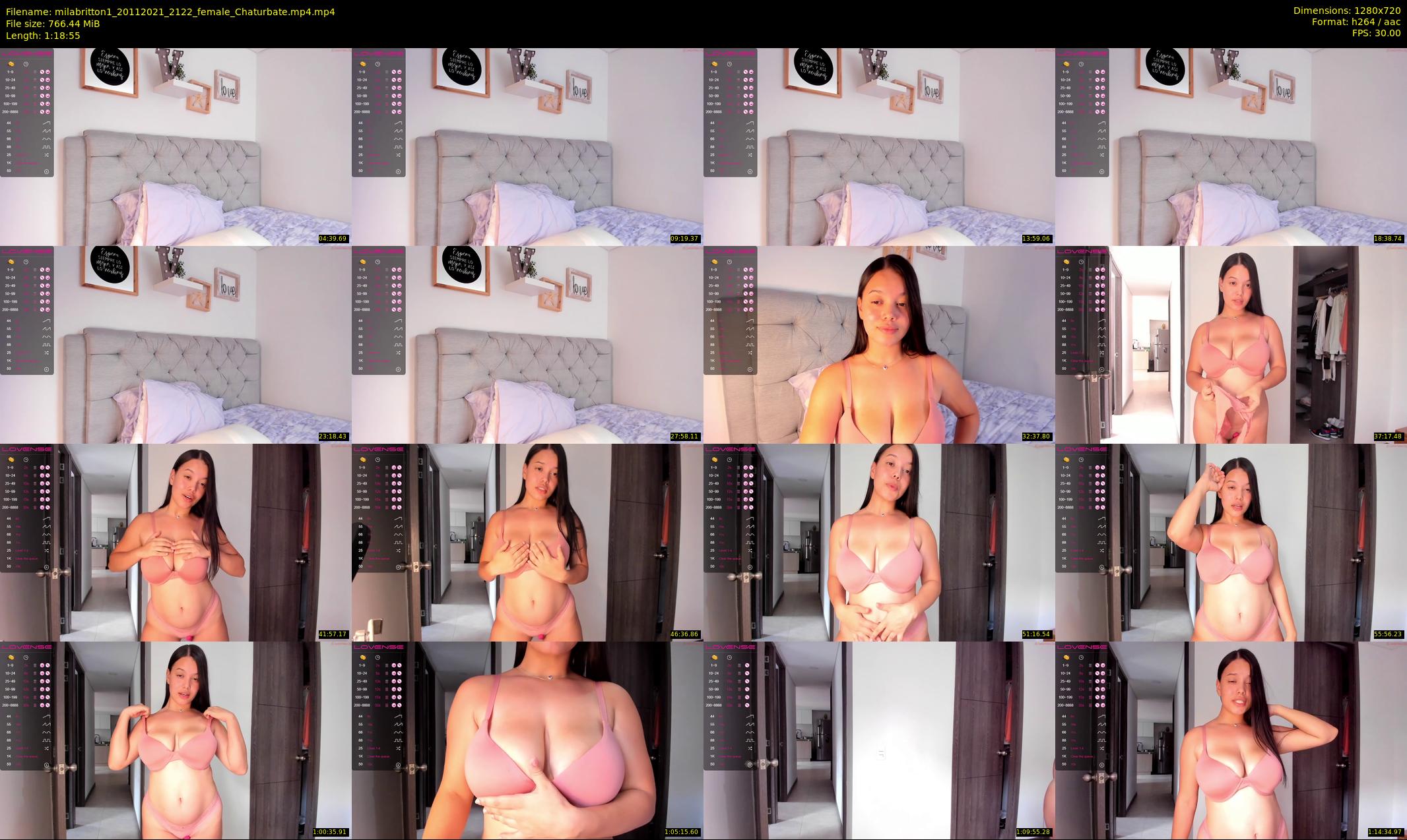 milabritton1 — 79 minute Chaturbate female cam show recording, 720p, Nov 20, 2021
