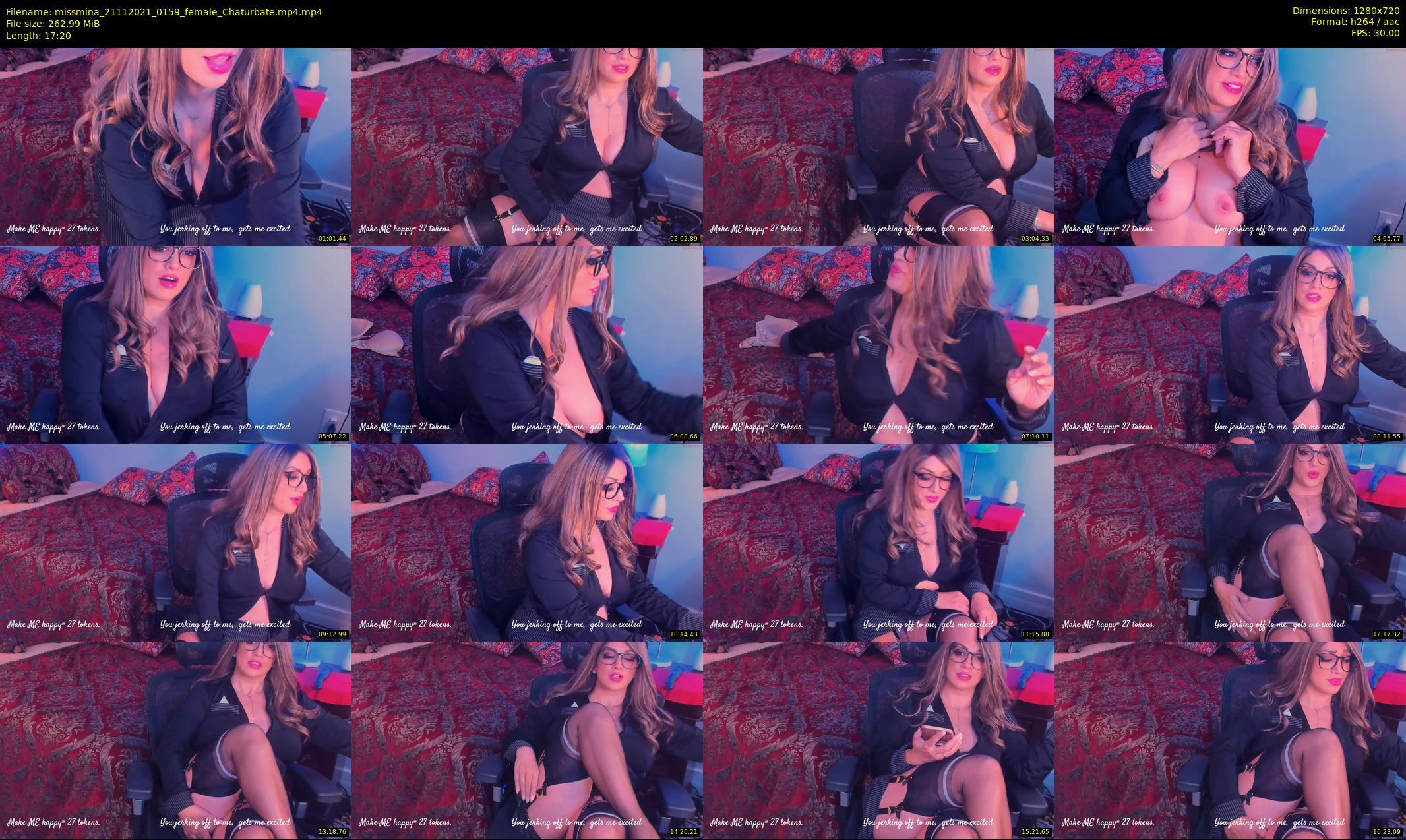missmina — 18 minute Chaturbate female cam show recording, 720p, Nov 21, 2021