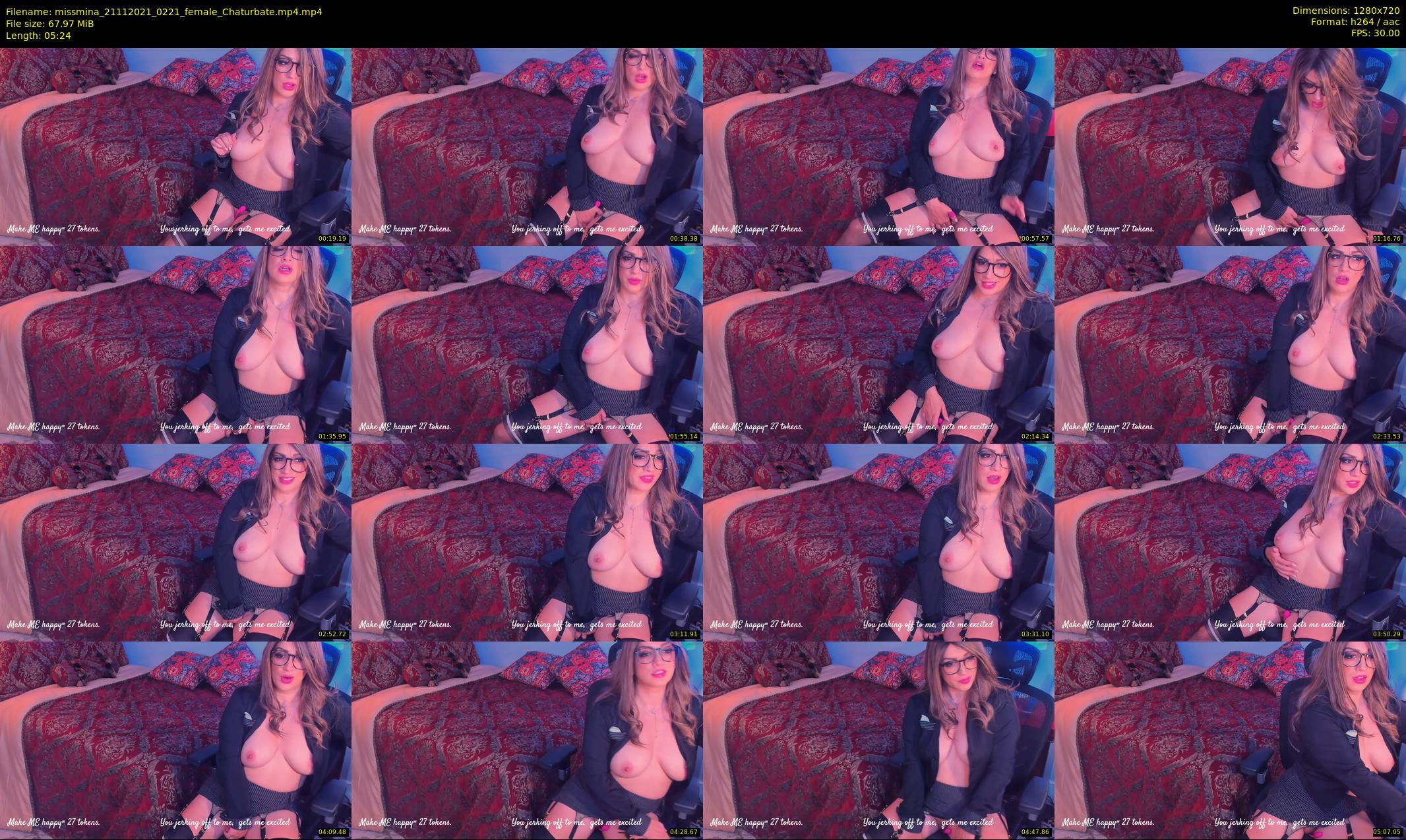 missmina — 6 minute Chaturbate female cam show recording, 720p, Nov 21, 2021