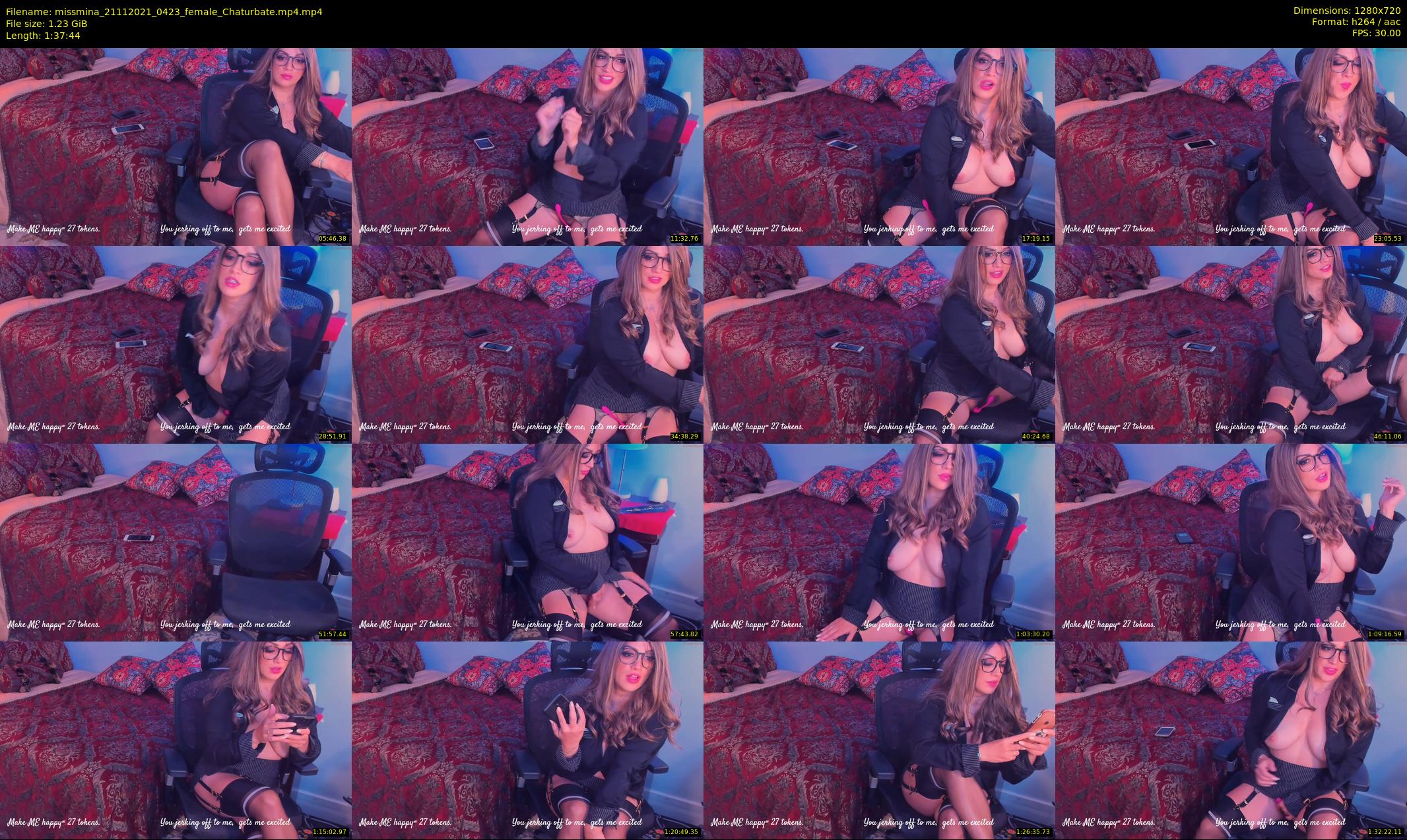 missmina — 98 minute Chaturbate female cam show recording, 720p, Nov 21, 2021