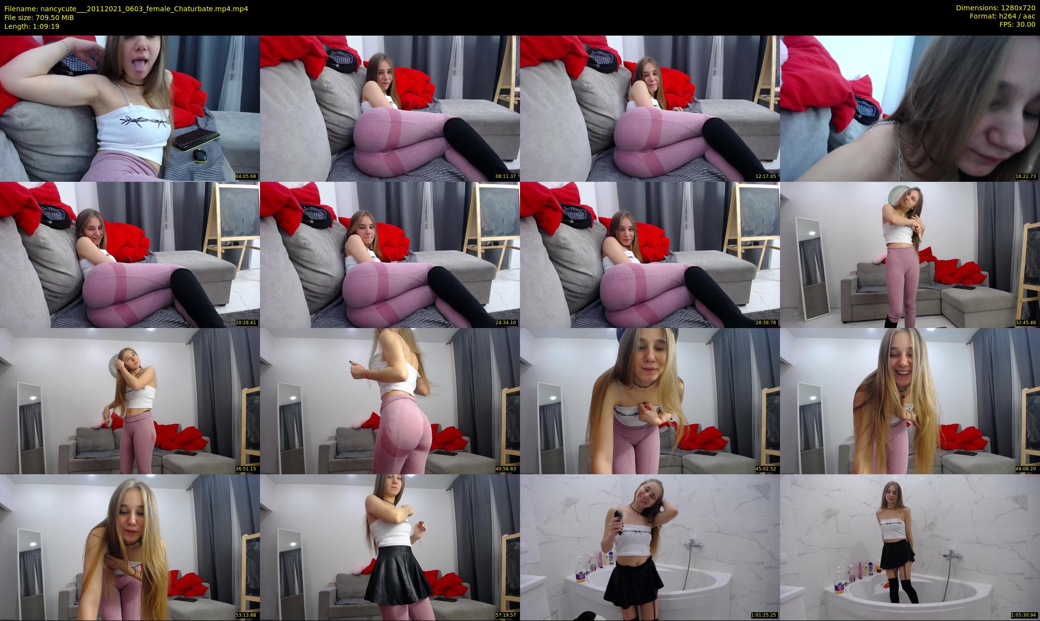 nancycute__ — 70 minute Chaturbate female cam show recording, 720p, Nov 20, 2021