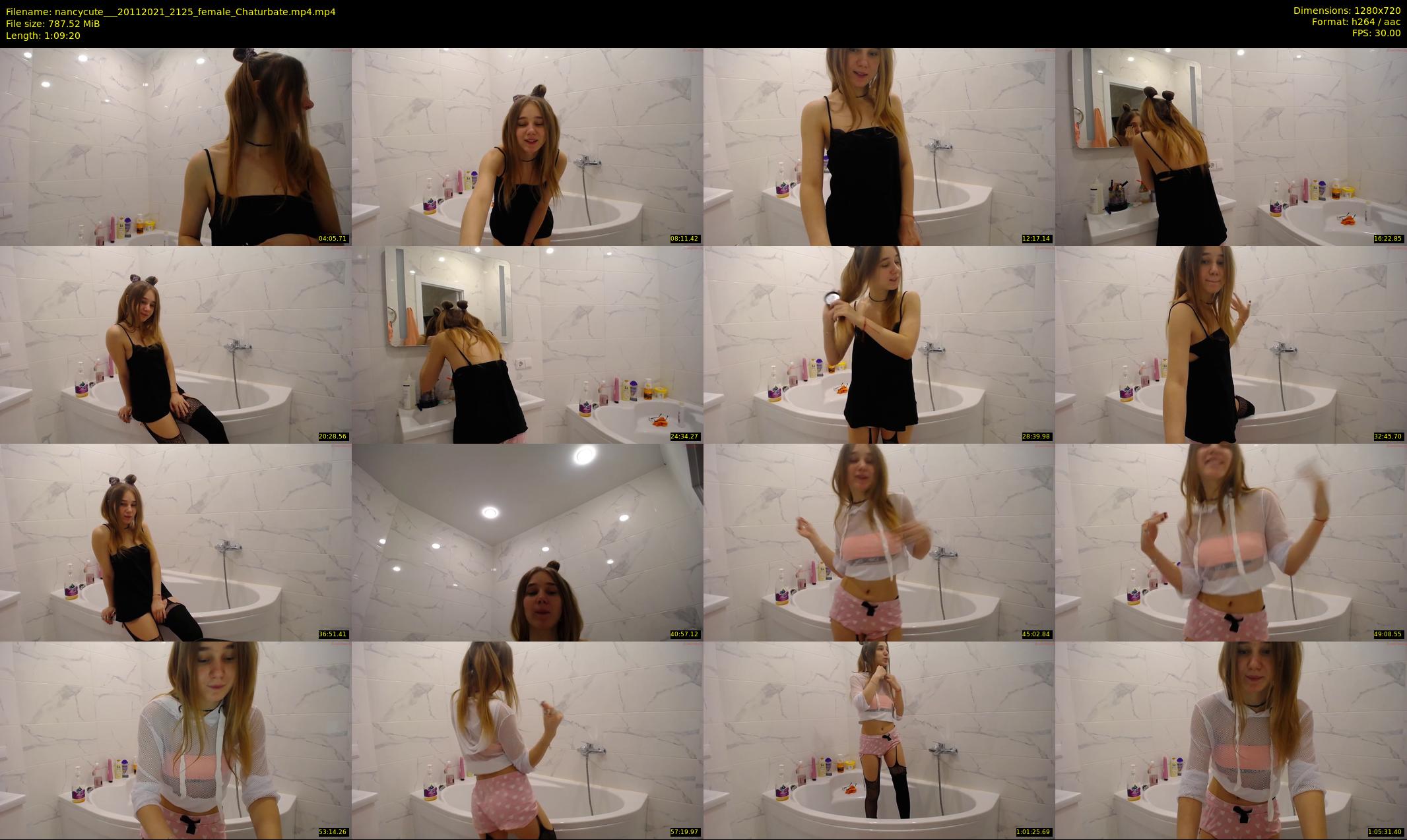 nancycute__ — 70 minute Chaturbate female cam show recording, 720p, Nov 20, 2021