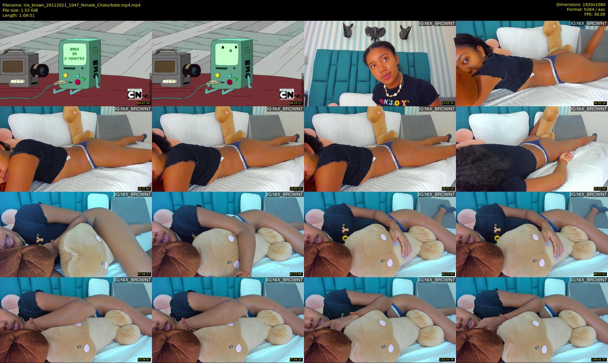 nix_brown — 70 minute Chaturbate female cam show recording, 1080p, Nov 20, 2021