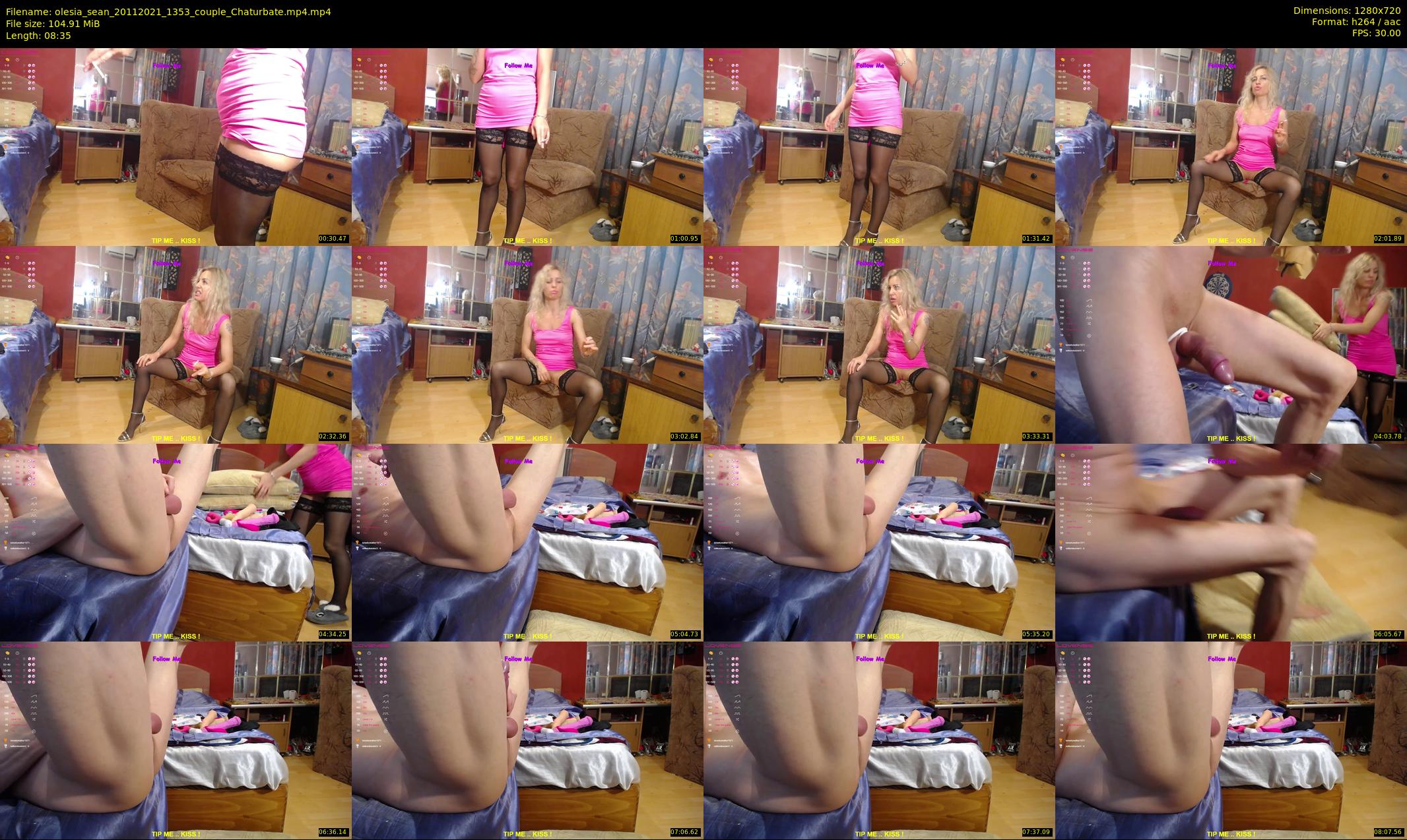 olesia_sean — 9 minute Chaturbate couple cam show recording, 720p, Nov 20, 2021