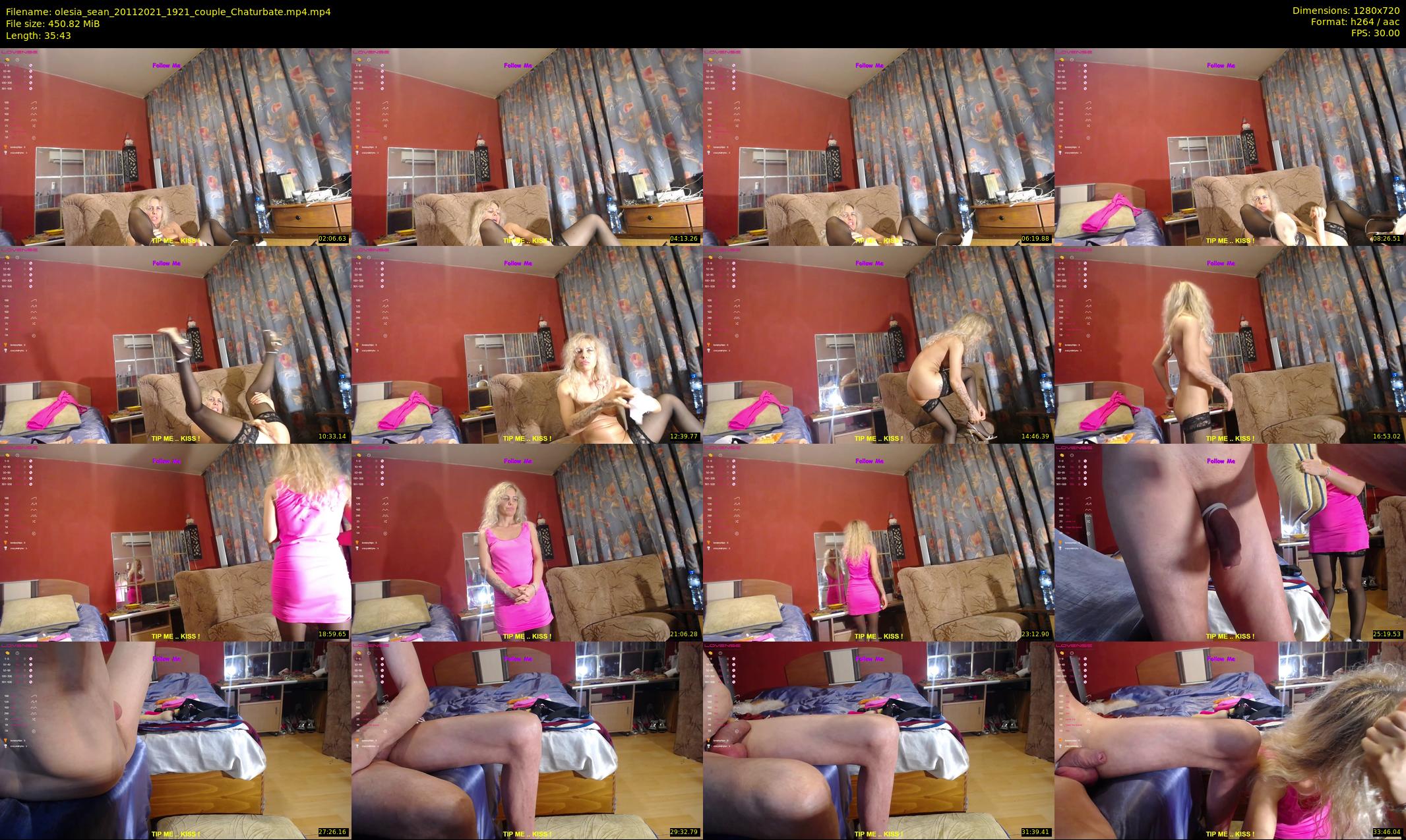 olesia_sean — 36 minute Chaturbate couple cam show recording, 720p, Nov 20, 2021