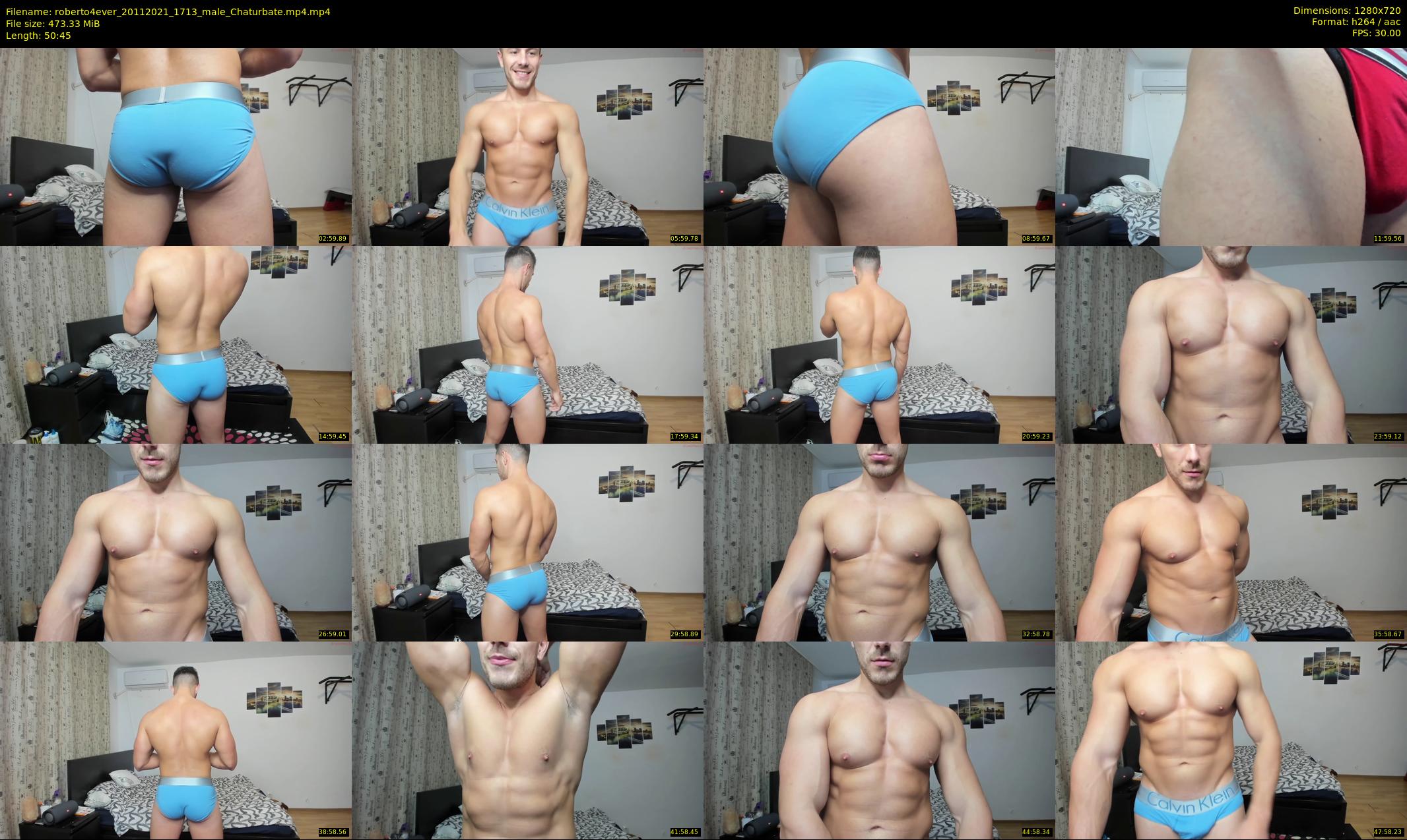 roberto4ever — 51 minute Chaturbate male cam show recording, 720p, Nov 20, 2021