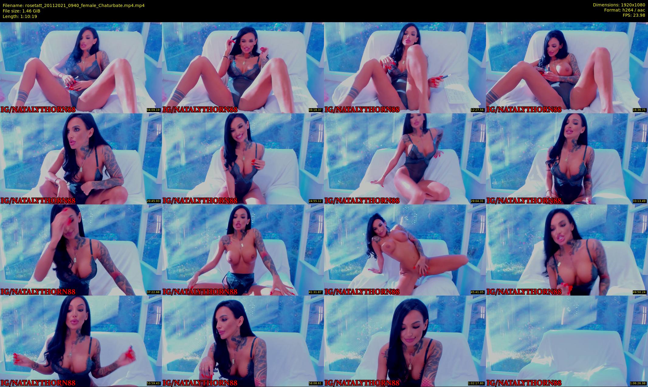 rosetatt — 71 minute Chaturbate female cam show recording, 1080p, Nov 20, 2021