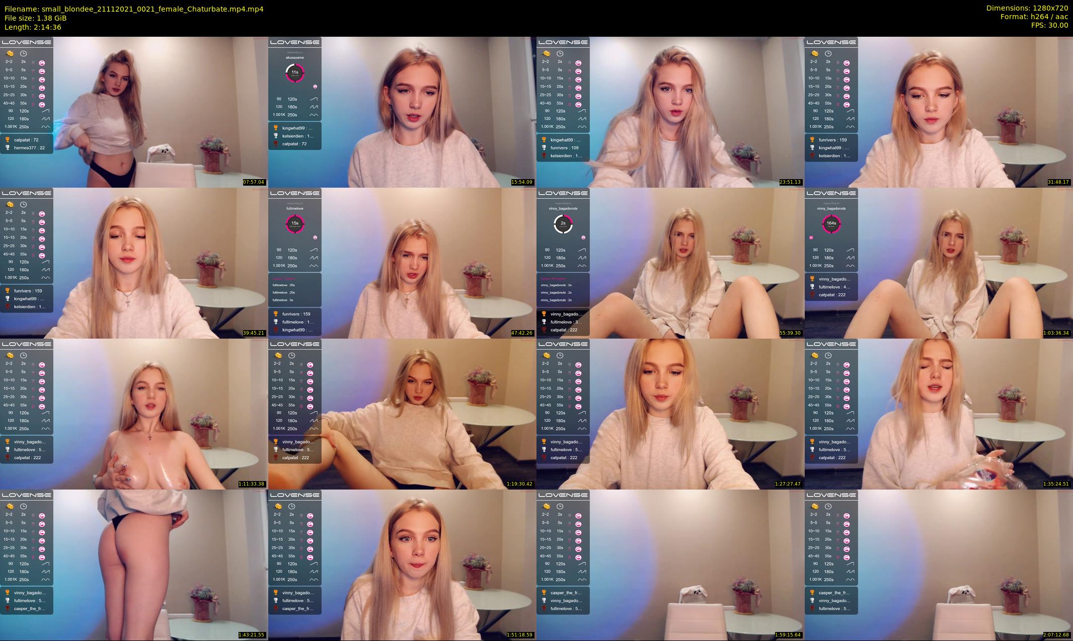 small_blondee — 135 minute Chaturbate female cam show recording, 720p, Nov 21, 2021