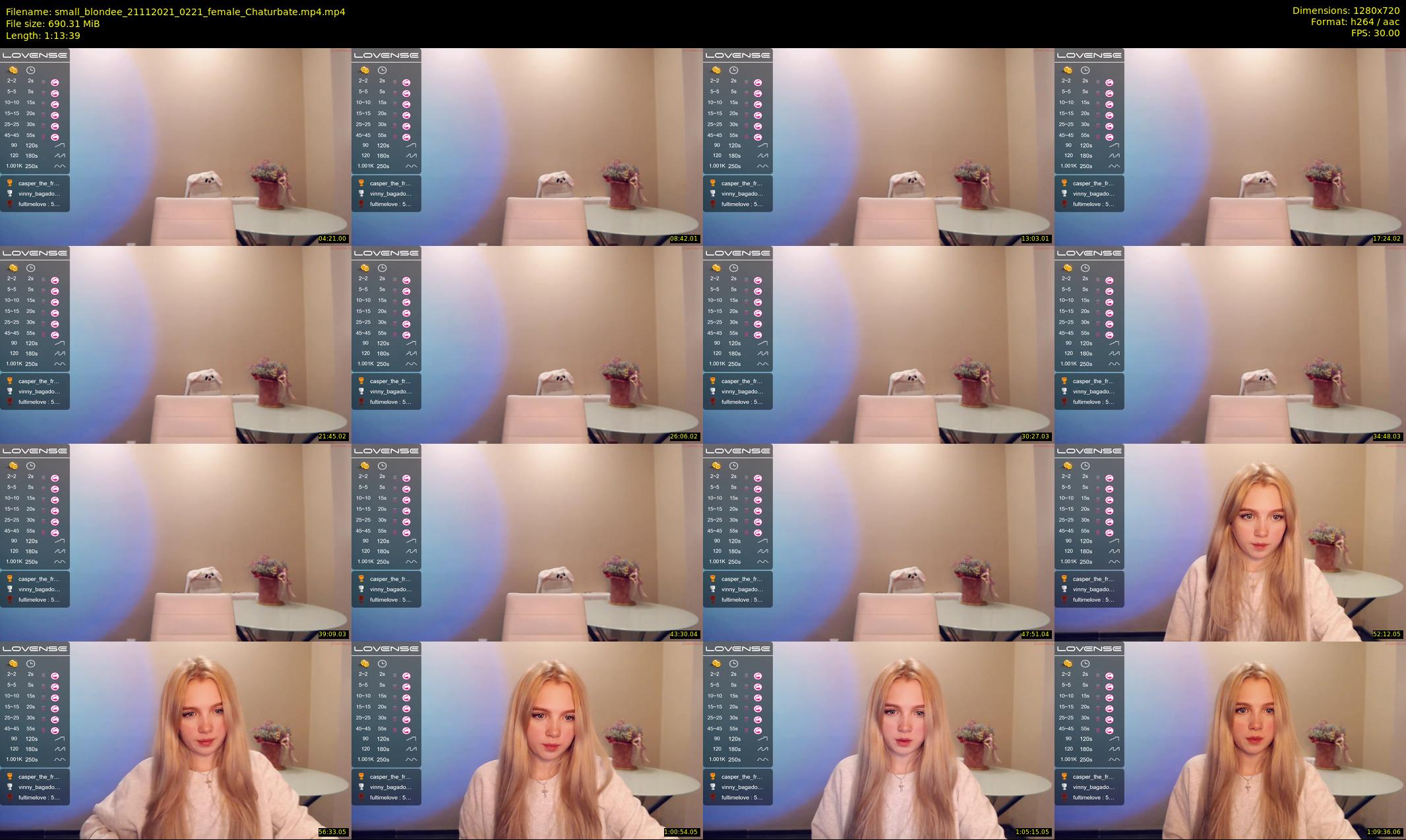 small_blondee — 74 minute Chaturbate female cam show recording, 720p, Nov 21, 2021
