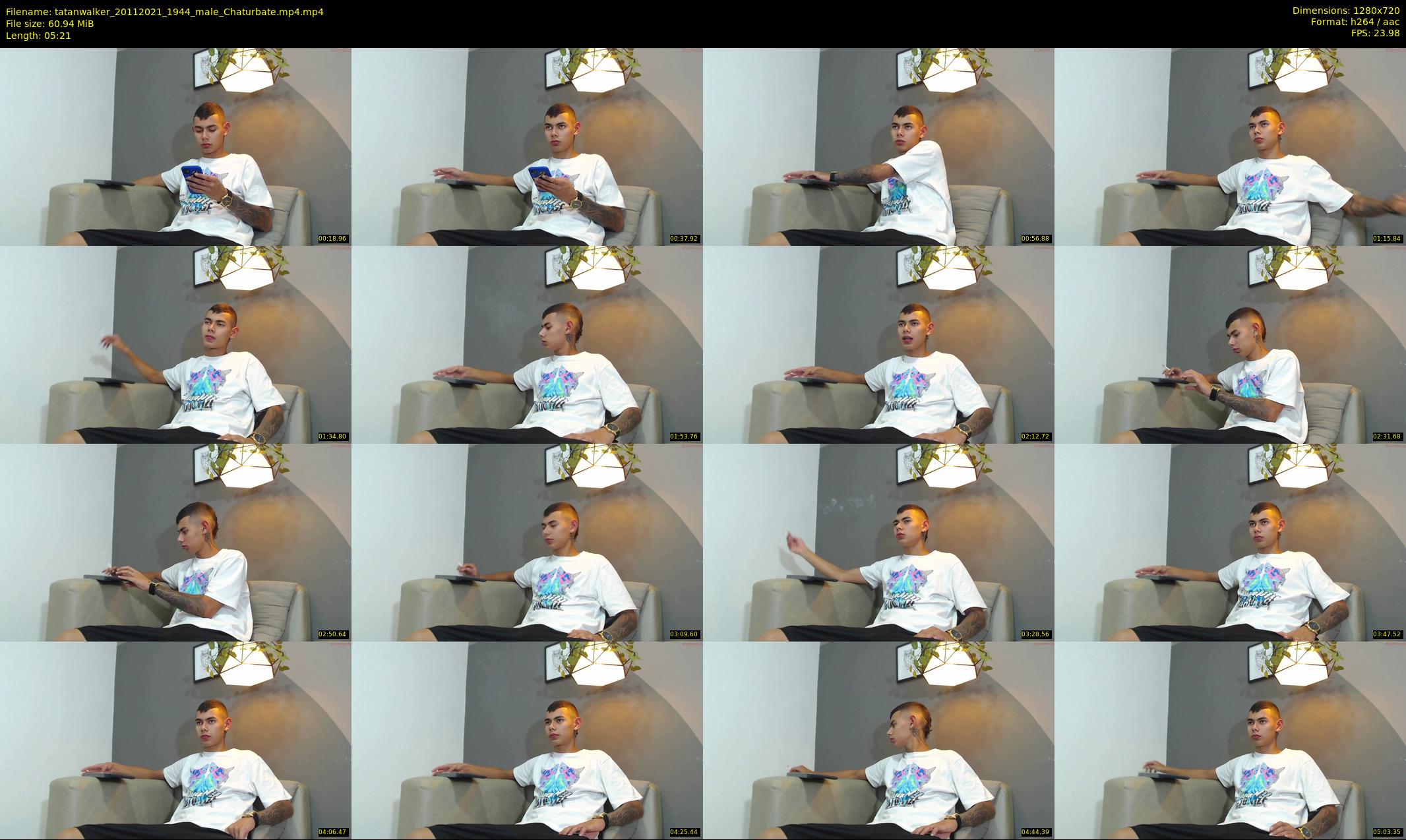 tatanwalker — 6 minute Chaturbate male cam show recording, 720p, Nov 20, 2021