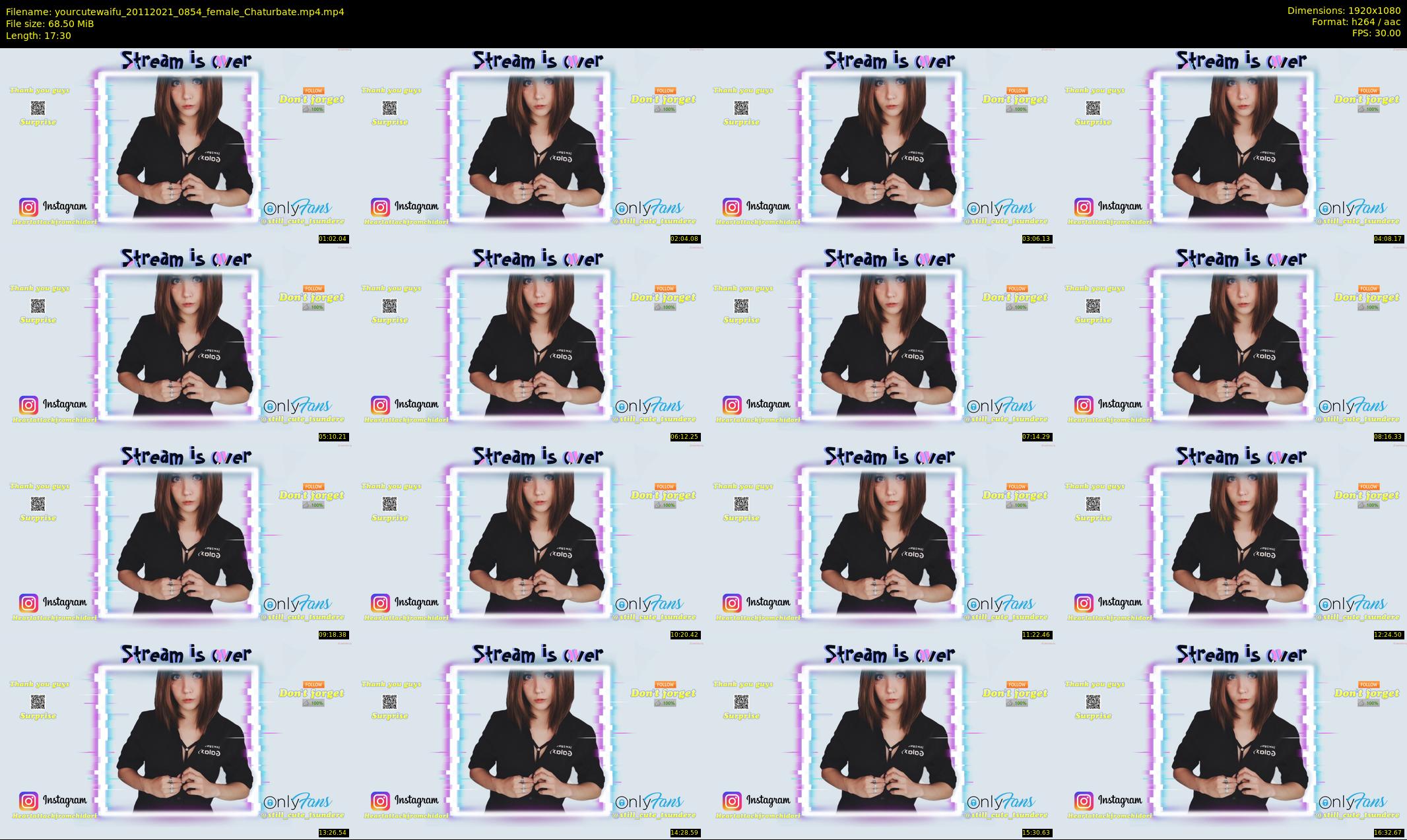 yourcutewaifu — 18 minute Chaturbate female cam show recording, 1080p, Nov 20, 2021
