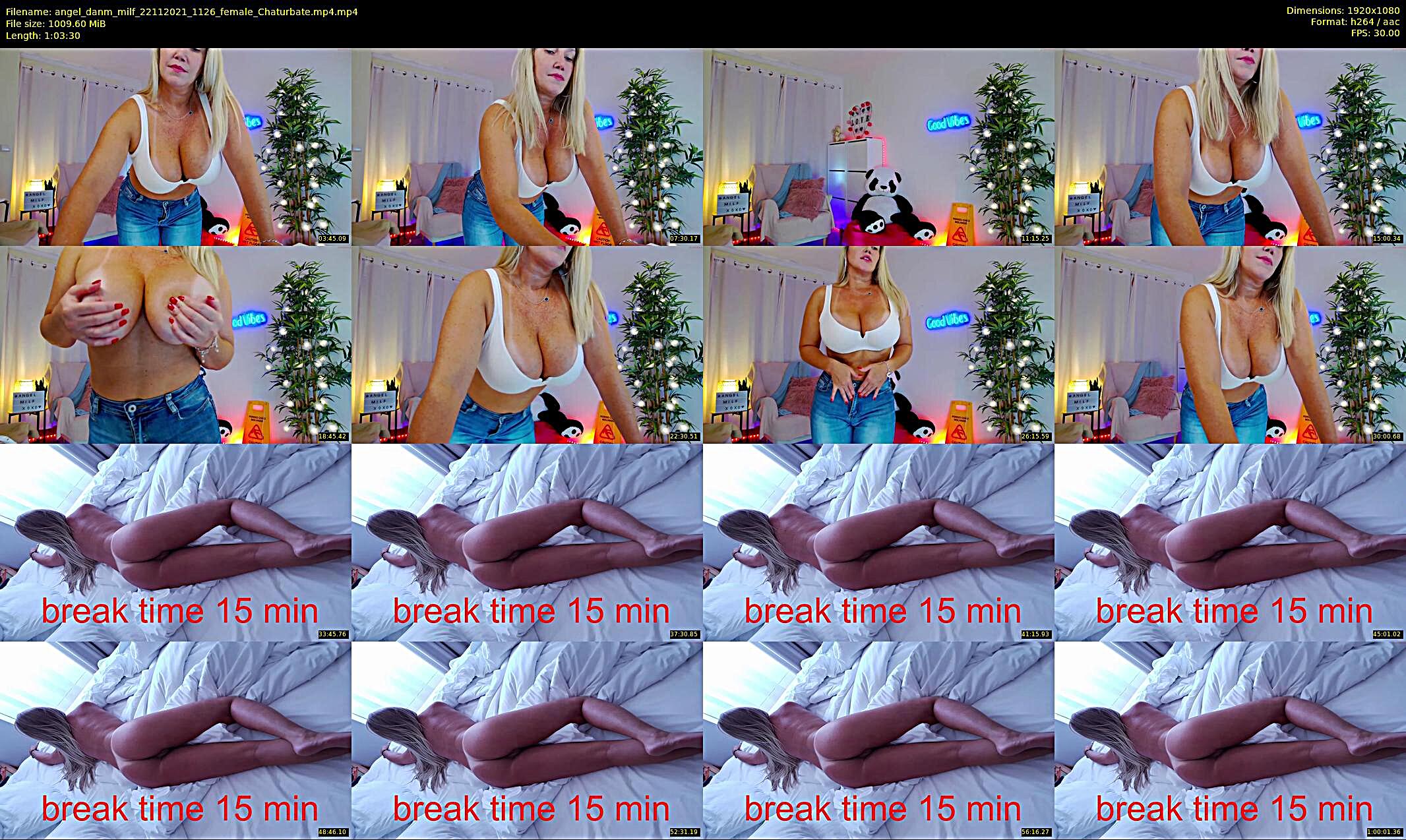 angel_danm_milf — 12 minute Chaturbate female cam show recording, 1080p, Nov 22, 2021