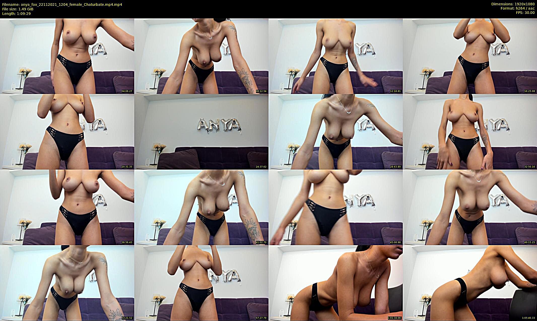 anya_fox — 70 minute Chaturbate female cam show recording, 1080p, Nov 22, 2021
