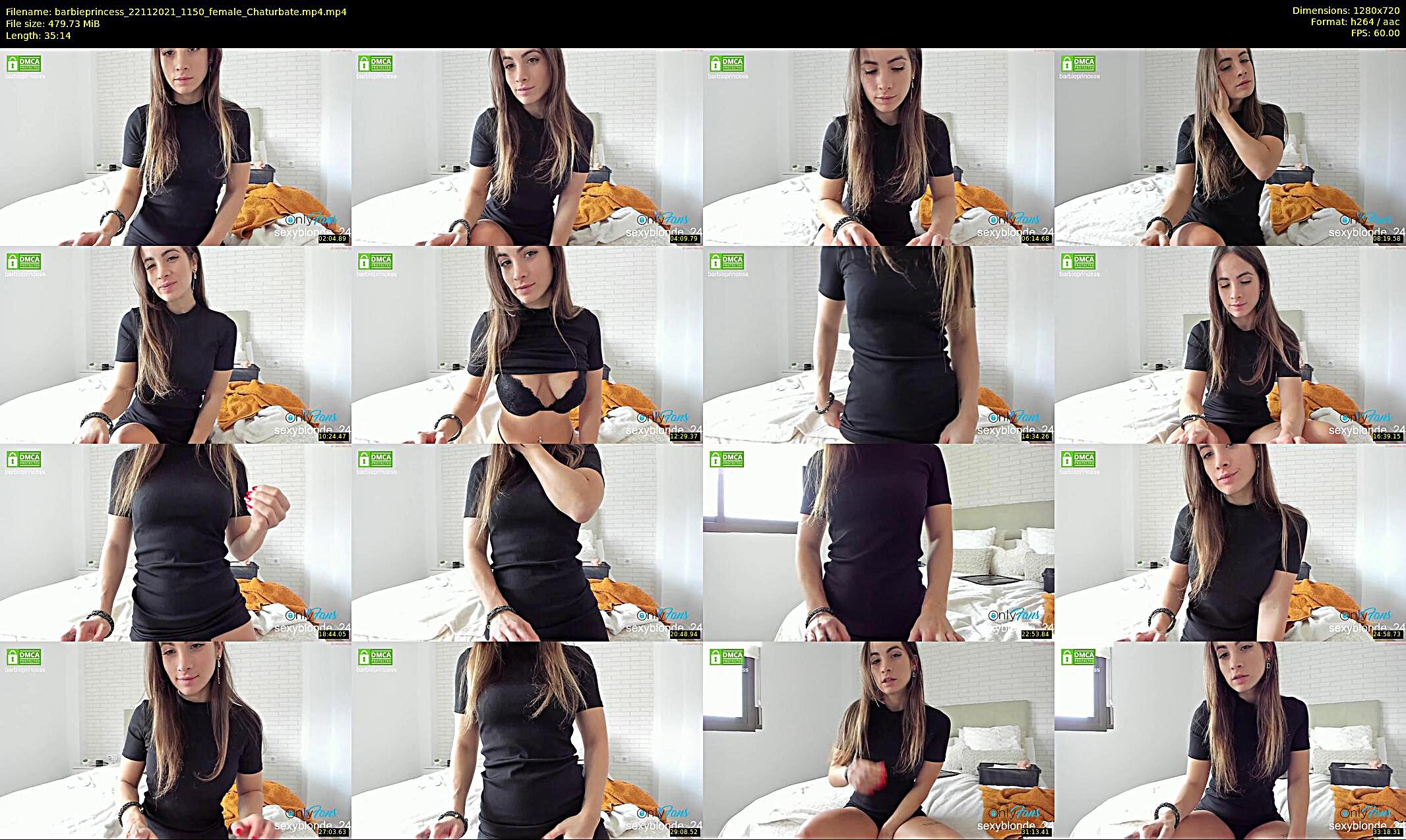barbieprincess — 36 minute Chaturbate female cam show recording, 720p, Nov 22, 2021