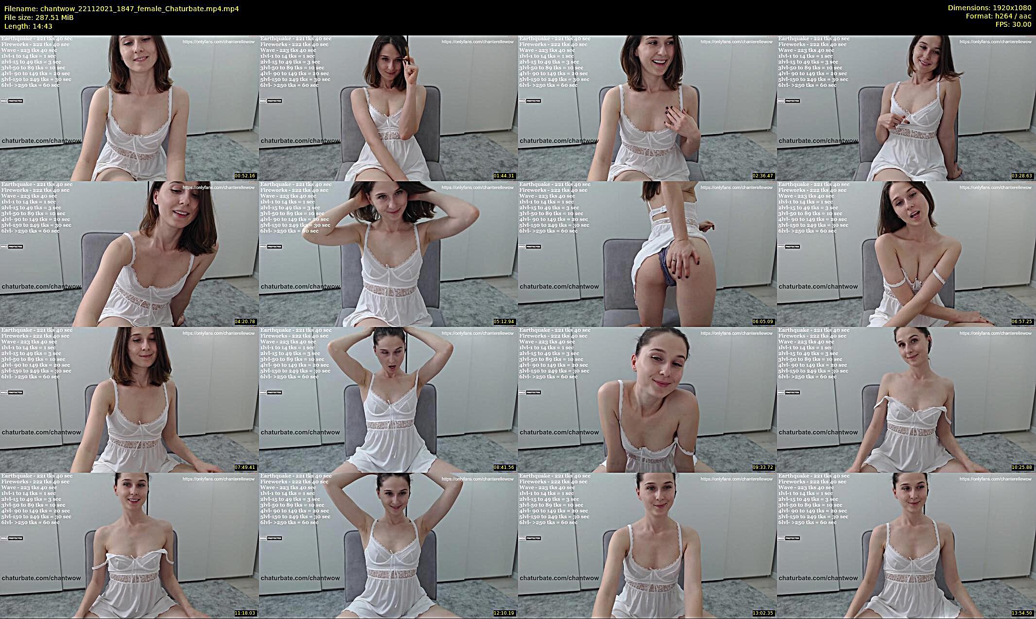 chantwow — 15 minute Chaturbate female cam show recording, 1080p, Nov 22, 2021