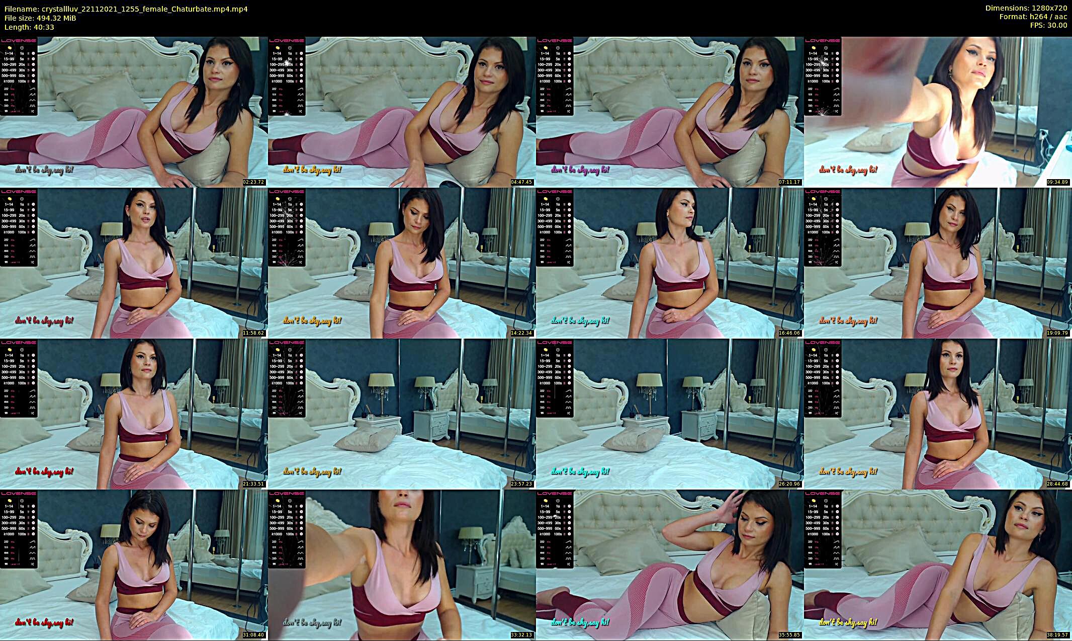 crystallluv — 27 minute Chaturbate female cam show recording, 720p, Nov 22, 2021