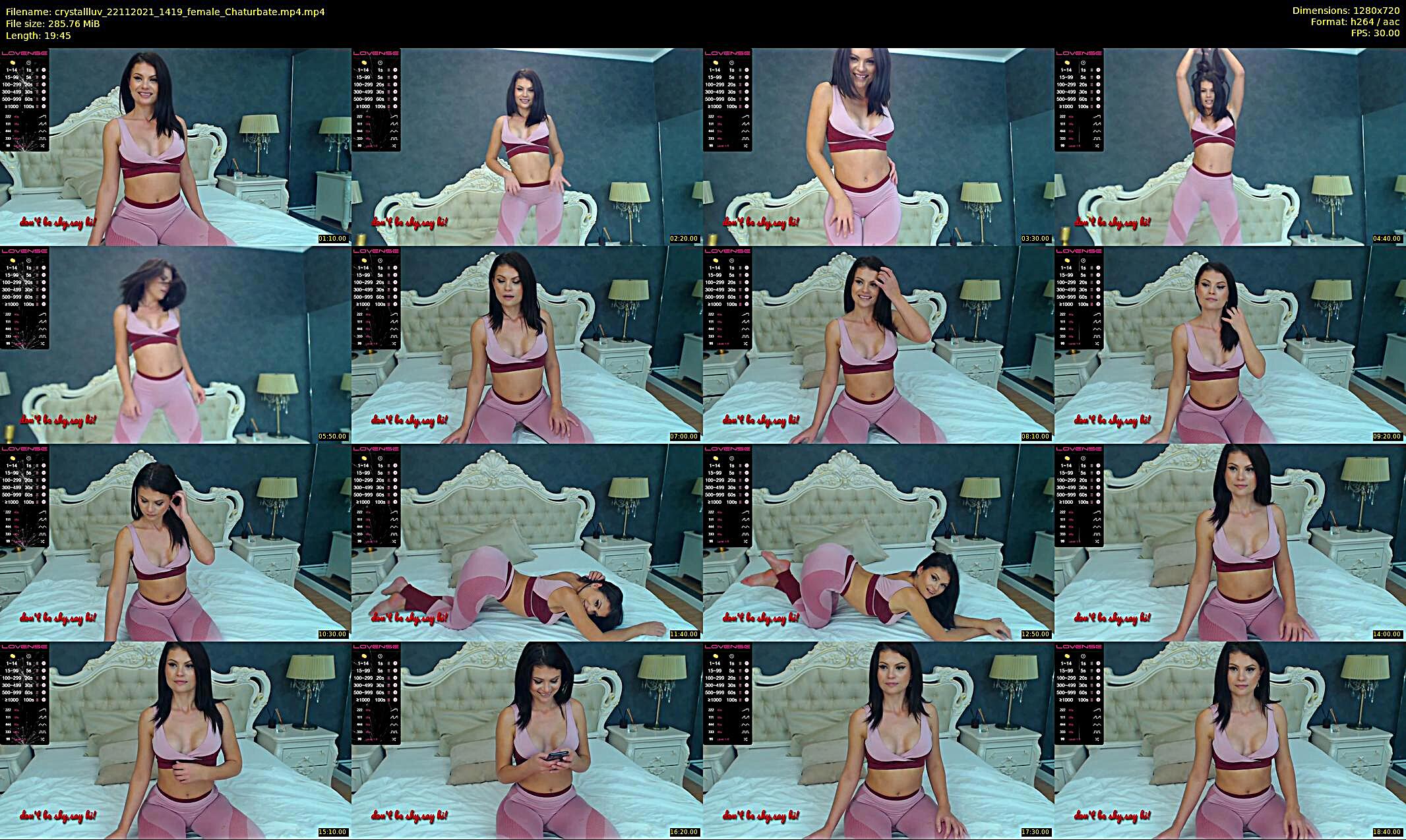 crystallluv — 41 minute Chaturbate female cam show recording, 720p, Nov 22, 2021