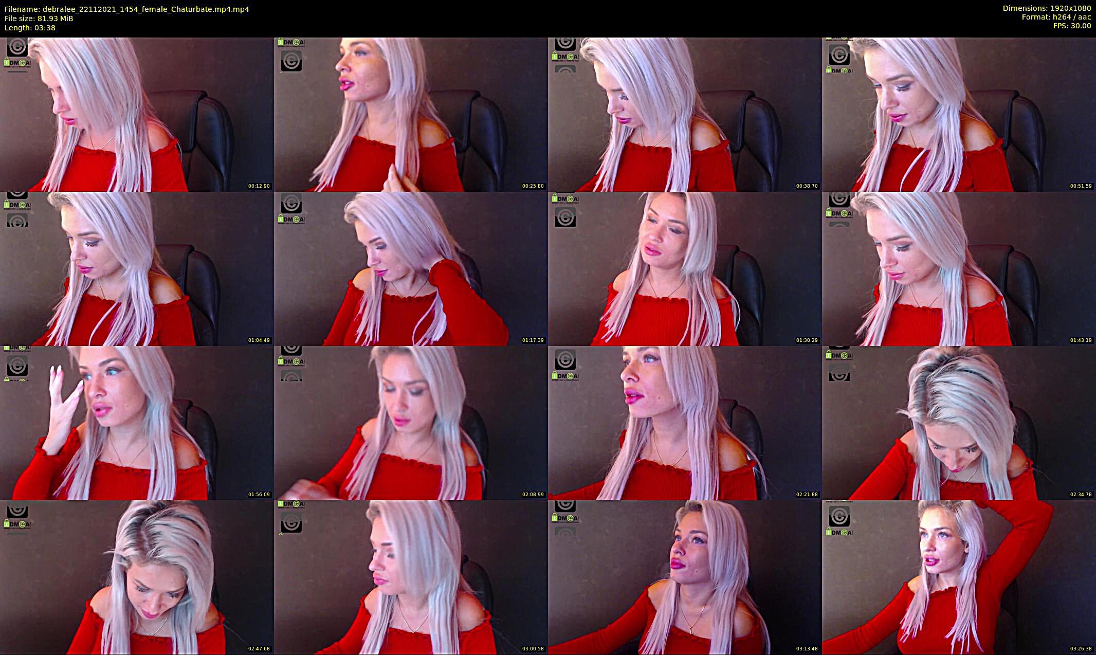 debralee — 4 minute Chaturbate female cam show recording, 1080p, Nov 22, 2021