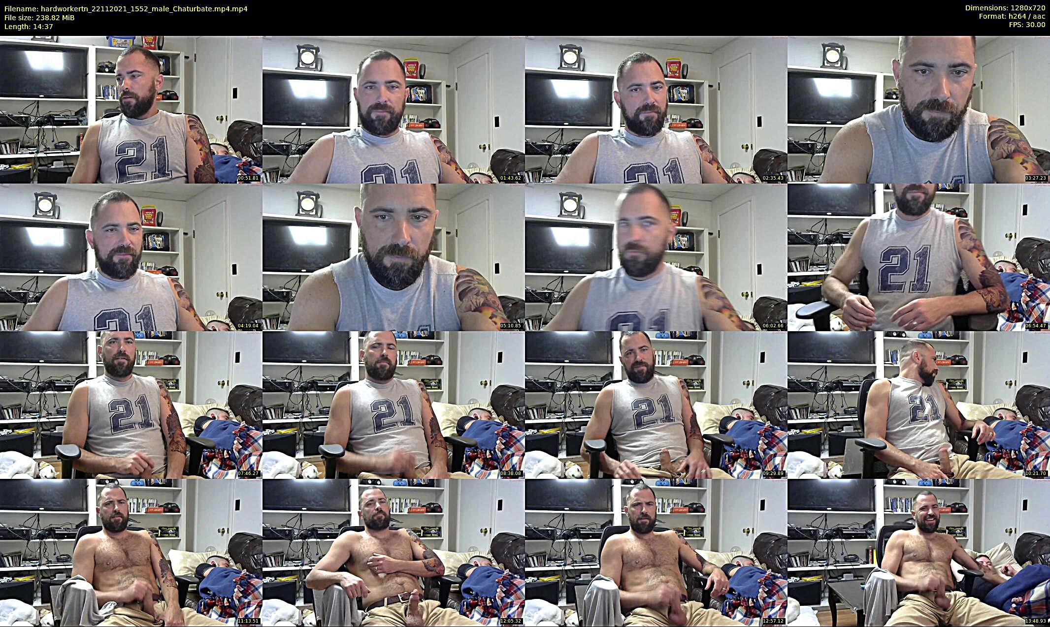 hardworkertn — 15 minute Chaturbate male cam show recording, 720p, Nov 22, 2021
