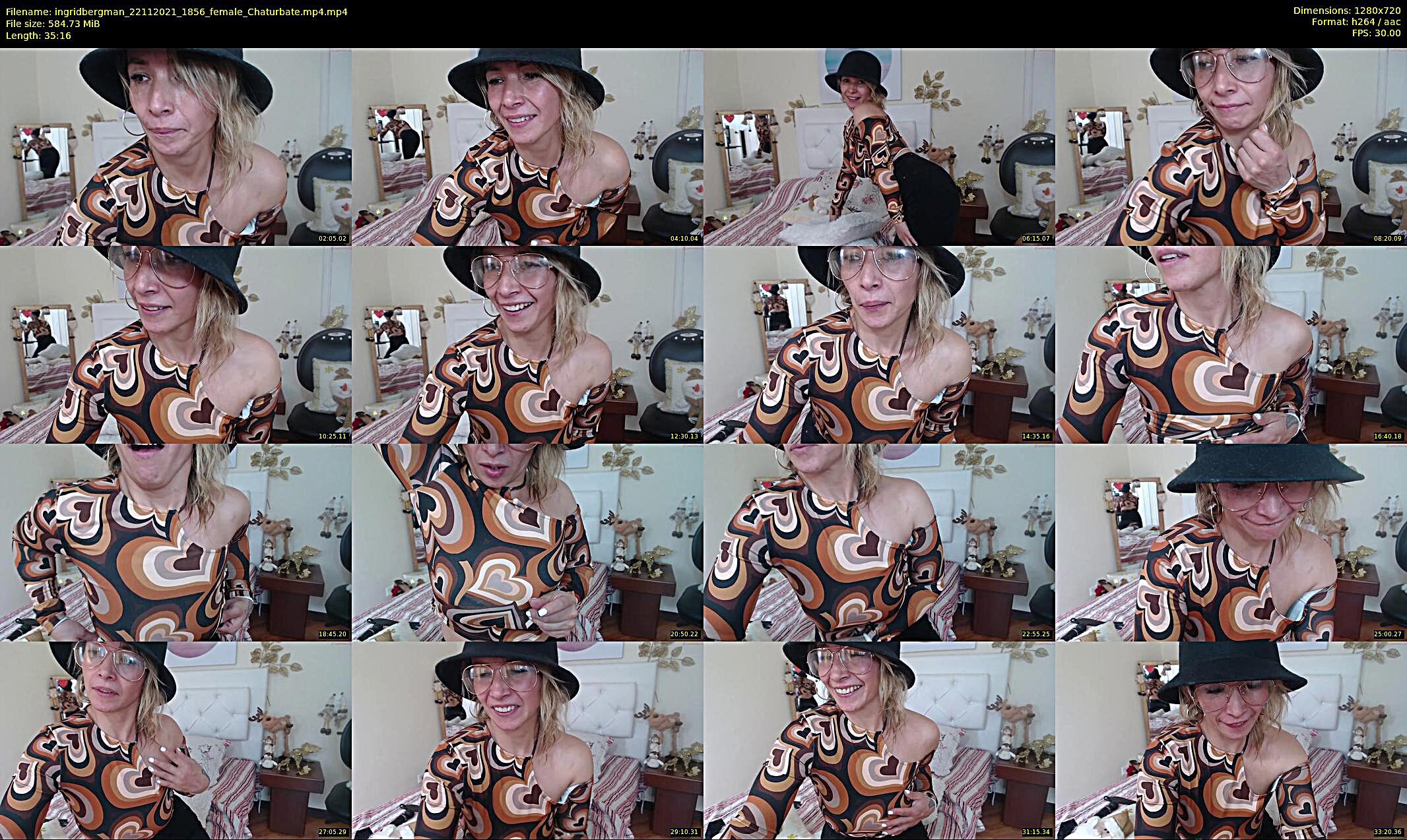 ingridbergman — 36 minute Chaturbate female cam show recording, 720p, Nov 22, 2021