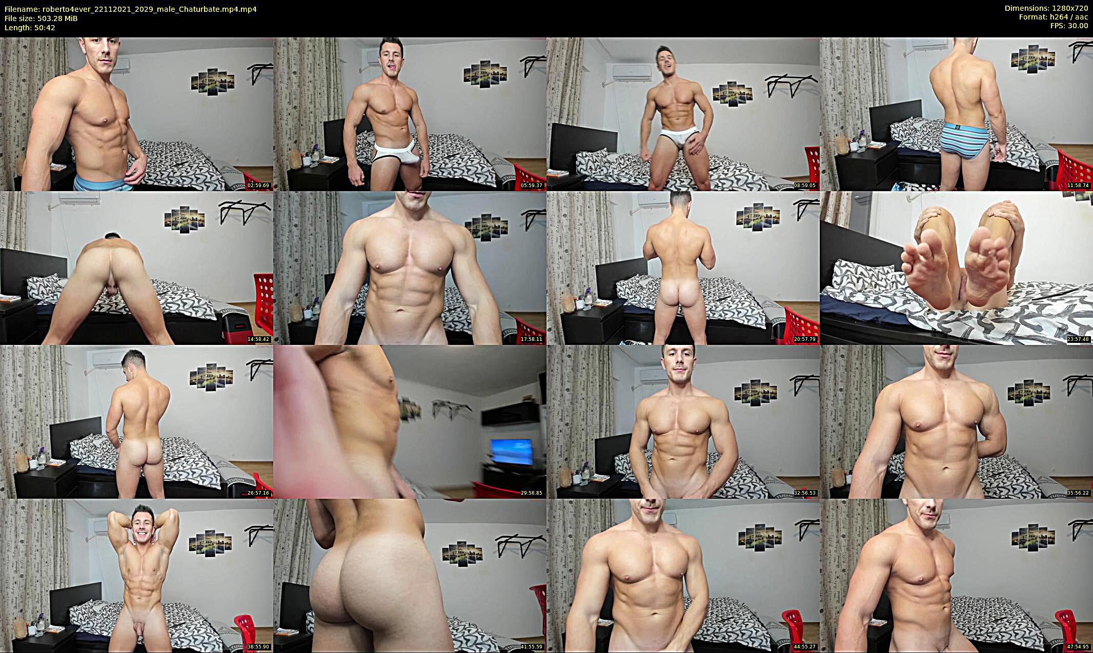 roberto4ever — 51 minute Chaturbate male cam show recording, 720p, Nov 22, 2021