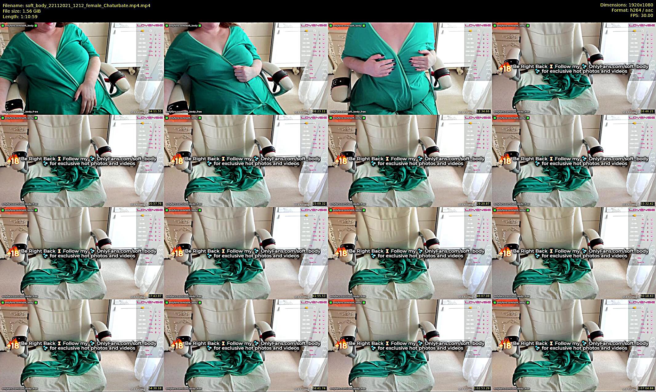 soft_body — 71 minute Chaturbate female cam show recording, 1080p, Nov 22, 2021
