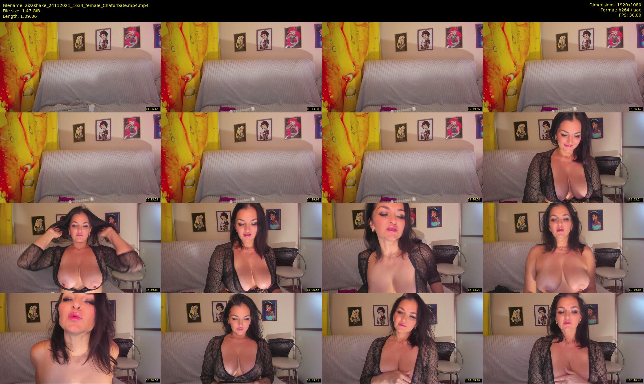 aizashake — 70 minute Chaturbate female cam show recording, 1080p, Nov 24, 2021