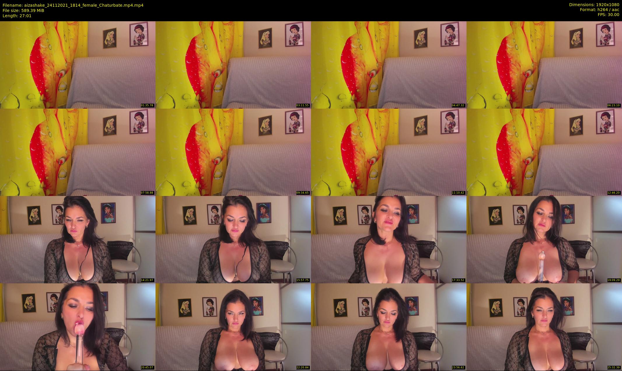 aizashake — 28 minute Chaturbate female cam show recording, 1080p, Nov 24, 2021