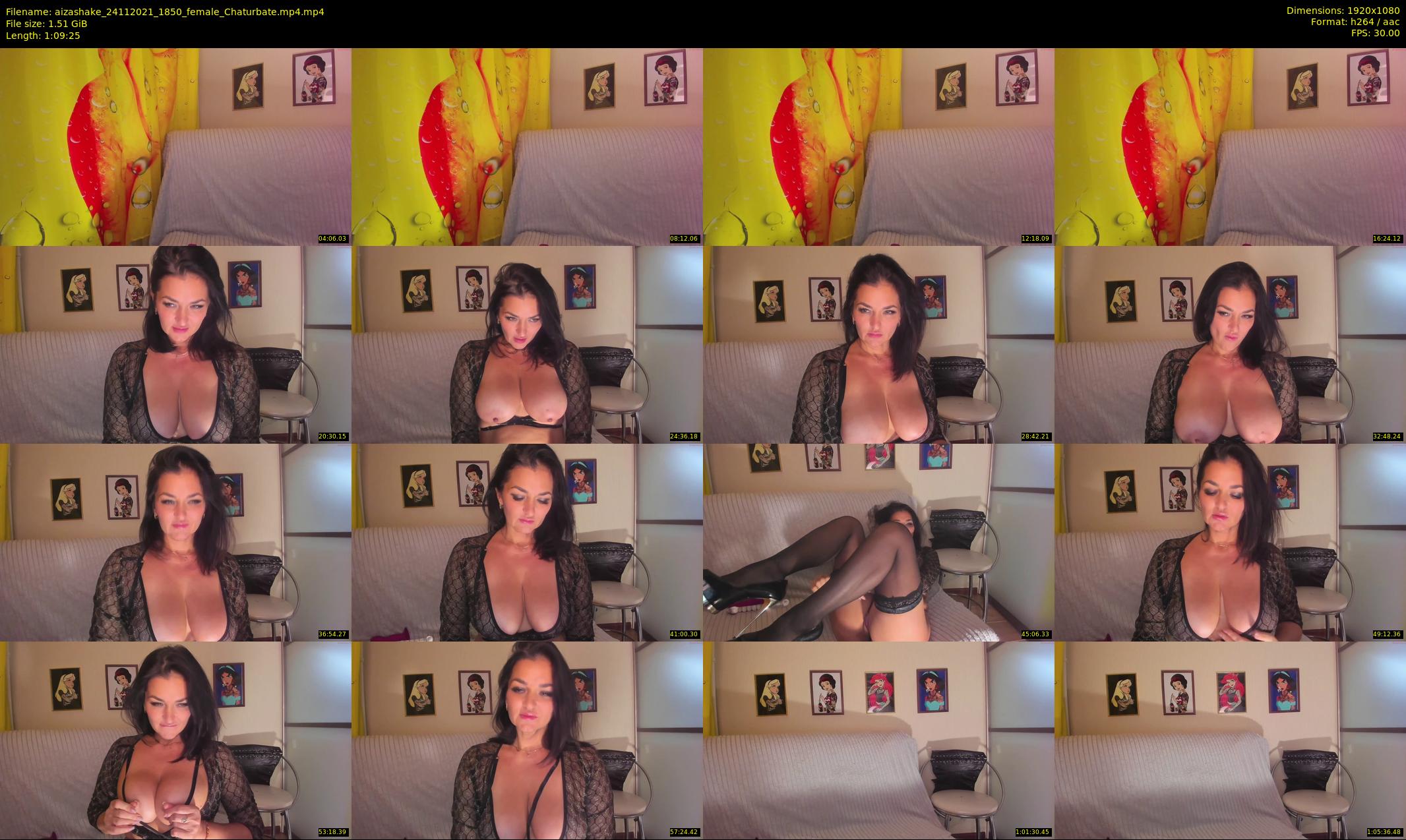 aizashake — 70 minute Chaturbate female cam show recording, 1080p, Nov 24, 2021