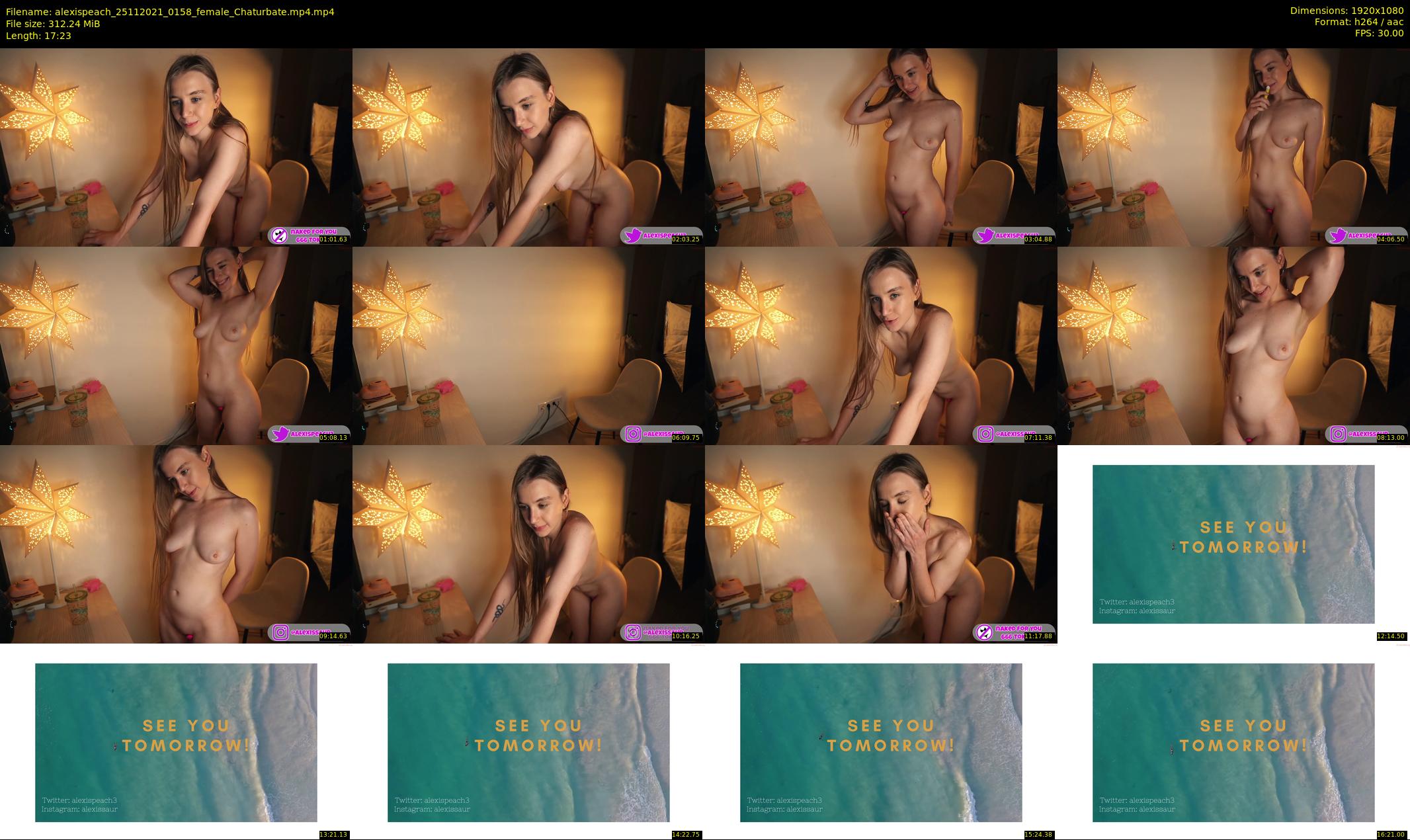 alexispeach — 18 minute Chaturbate female cam show recording, 1080p, Nov 25, 2021
