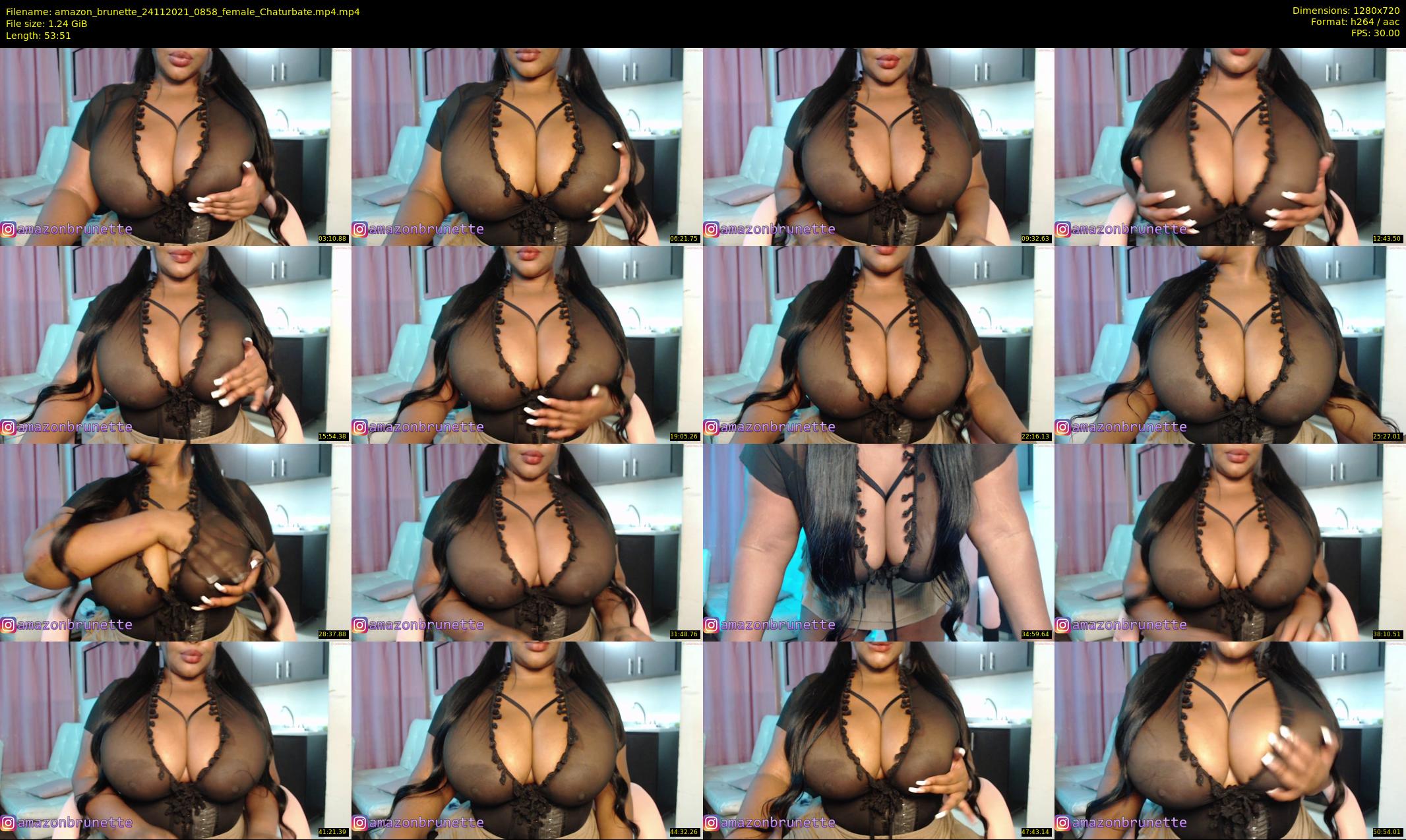 amazon_brunette — 54 minute Chaturbate female cam show recording, 720p, Nov 24, 2021
