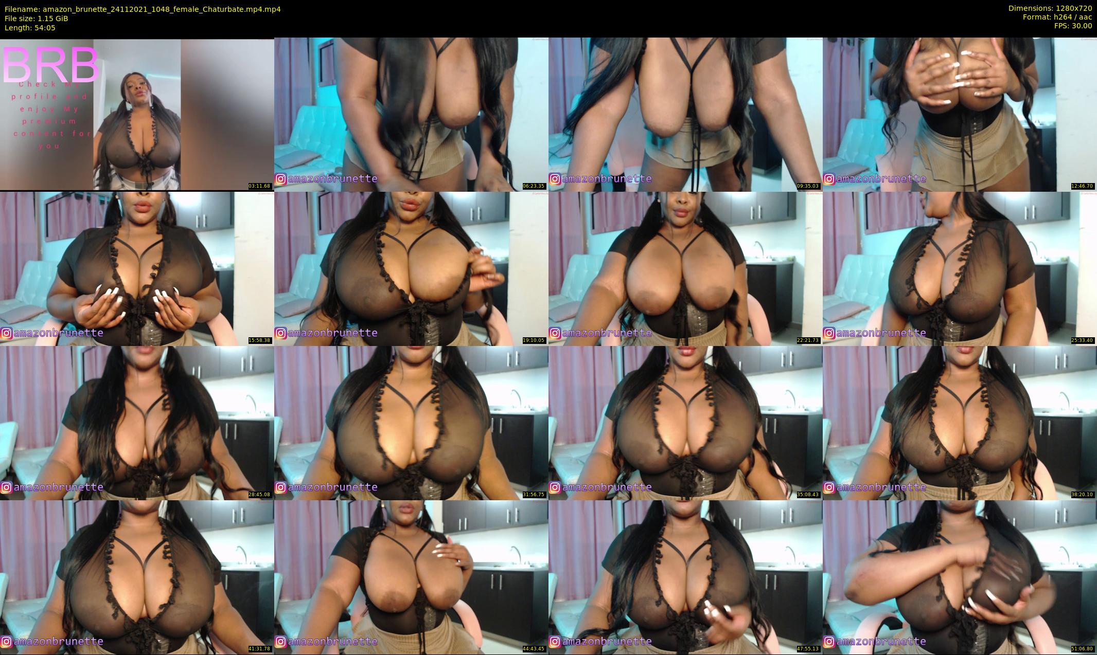 amazon_brunette — 55 minute Chaturbate female cam show recording, 720p, Nov 24, 2021