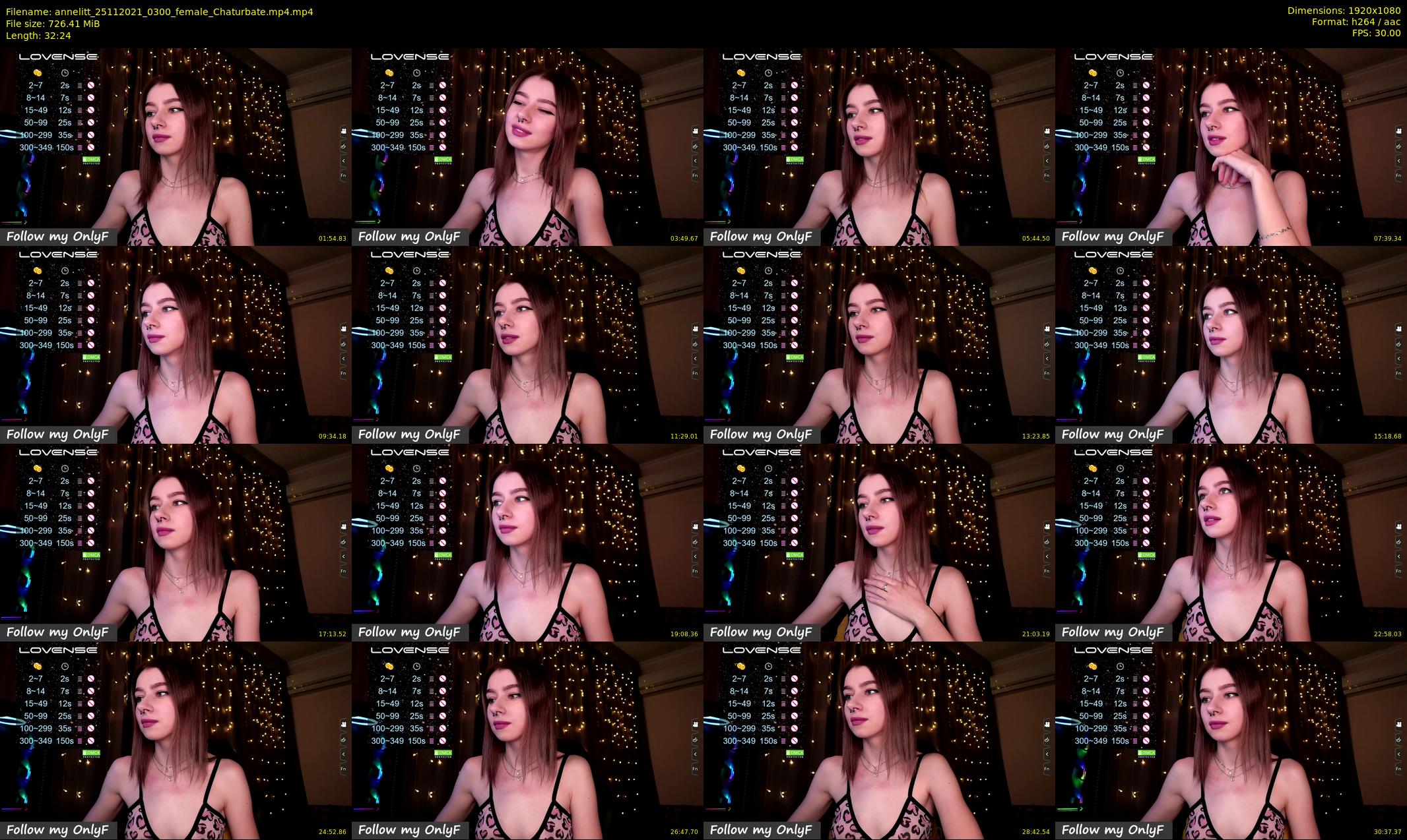 annelitt — 33 minute Chaturbate female cam show recording, 1080p, Nov 25, 2021