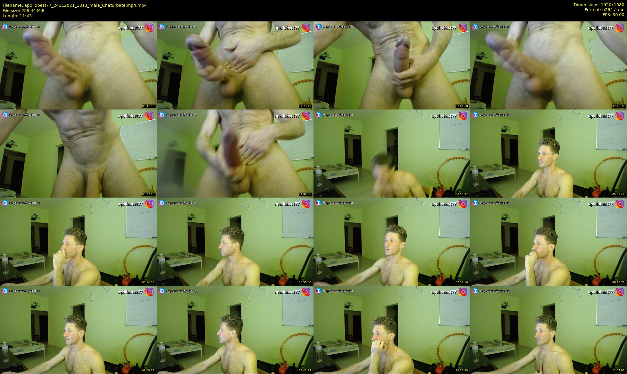 apollobest77 — 12 minute Chaturbate male cam show recording, 1080p, Nov 24, 2021