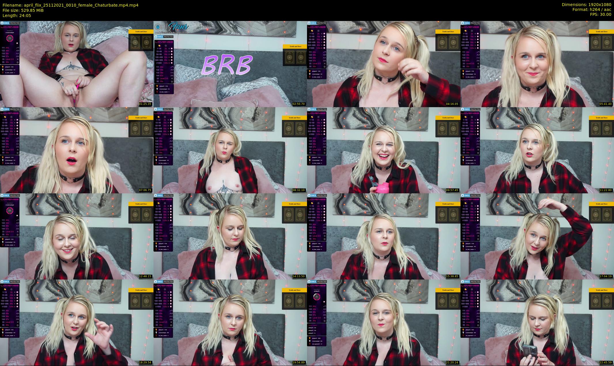 april_flix — 25 minute Chaturbate female cam show recording, 1080p, Nov 25, 2021