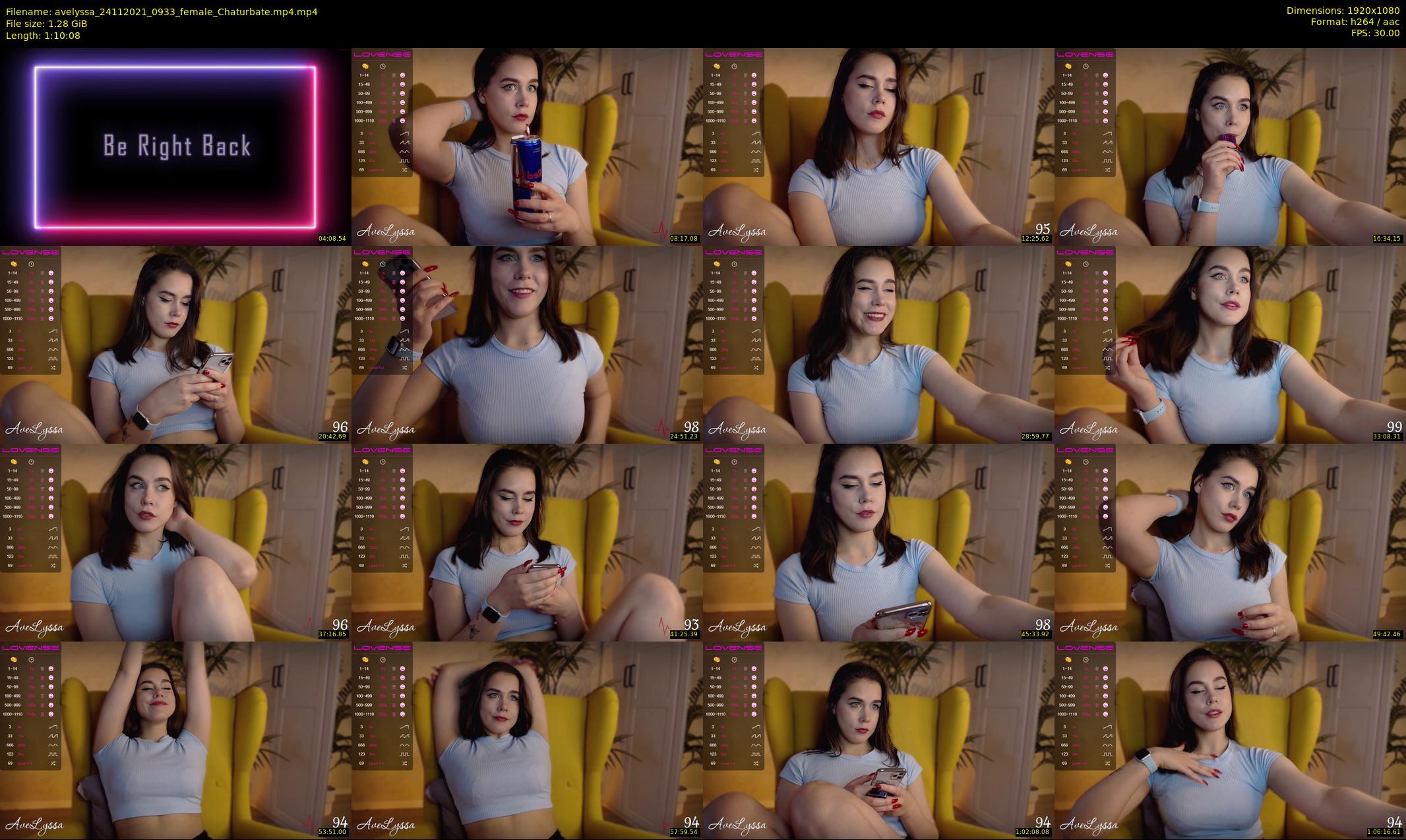 avelyssa — 71 minute Chaturbate female cam show recording, 1080p, Nov 24, 2021