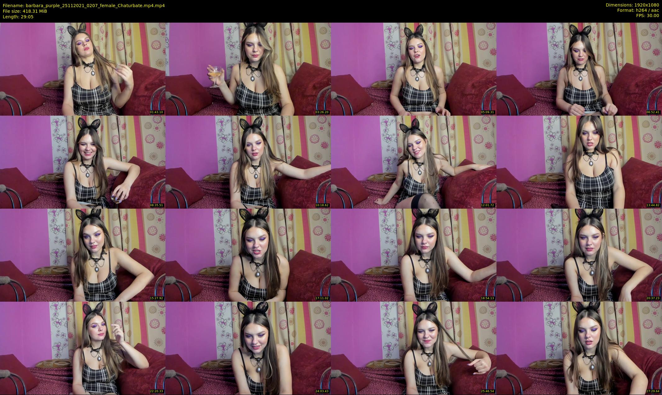 barbara_purple — 30 minute Chaturbate female cam show recording, 1080p, Nov 25, 2021