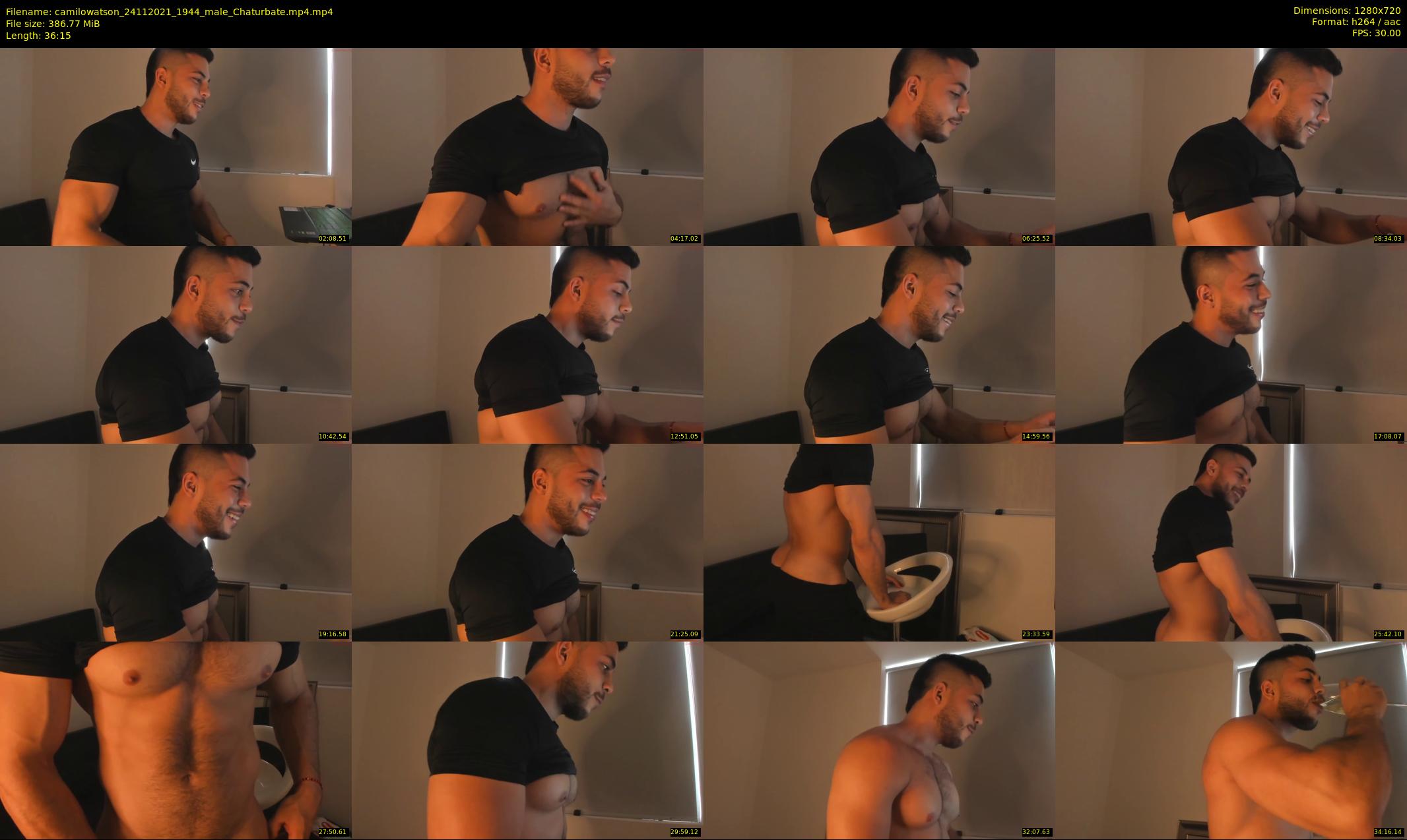 camilowatson — 37 minute Chaturbate male cam show recording, 720p, Nov 24, 2021