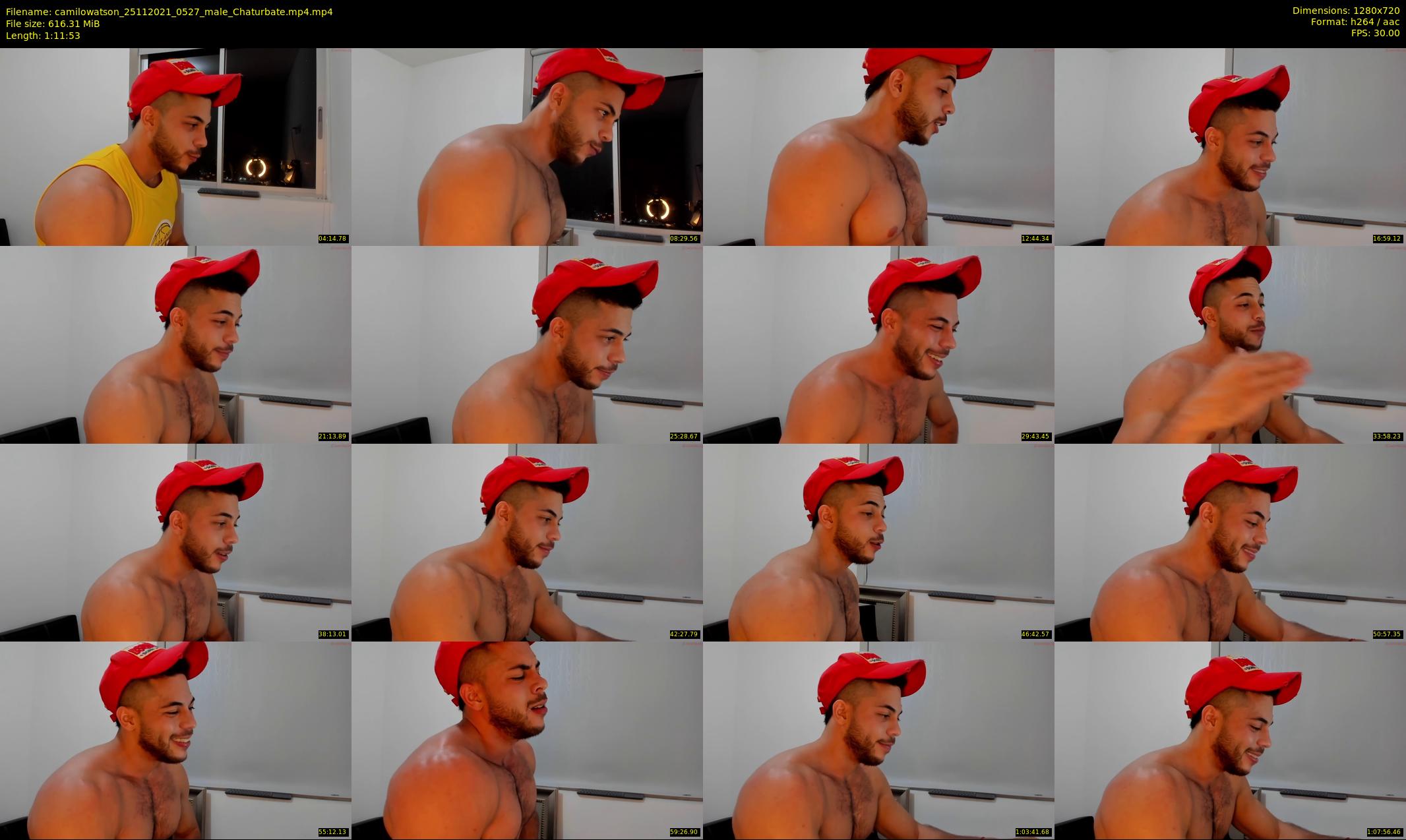 camilowatson — 72 minute Chaturbate male cam show recording, 720p, Nov 25, 2021
