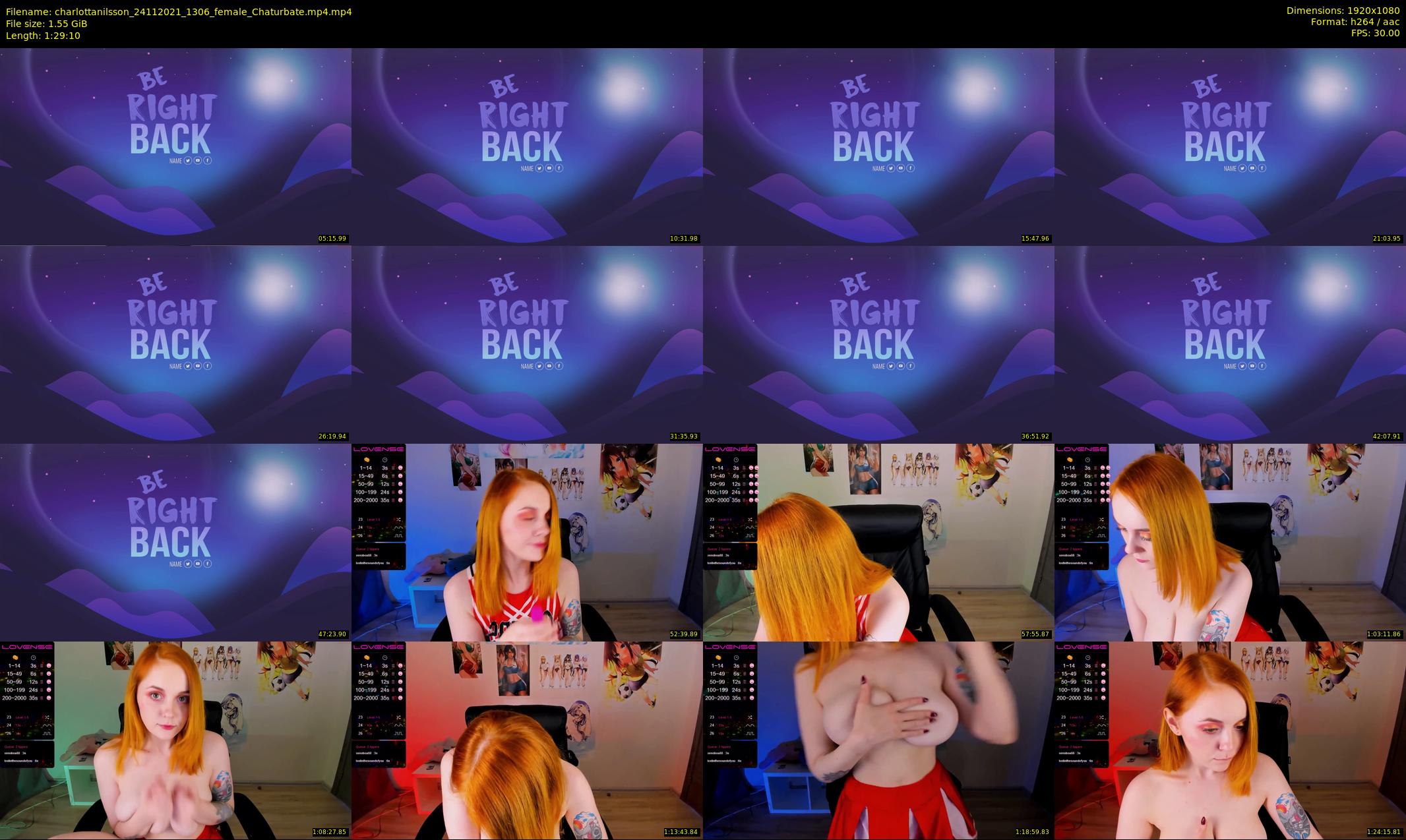 charlottanilsson — 90 minute Chaturbate female cam show recording, 1080p, Nov 24, 2021