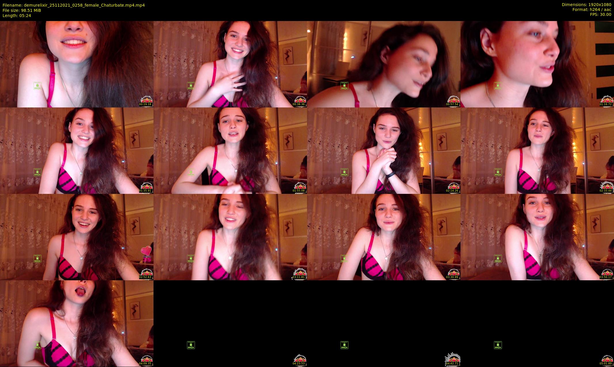 demurelixir — 6 minute Chaturbate female cam show recording, 1080p, Nov 25, 2021