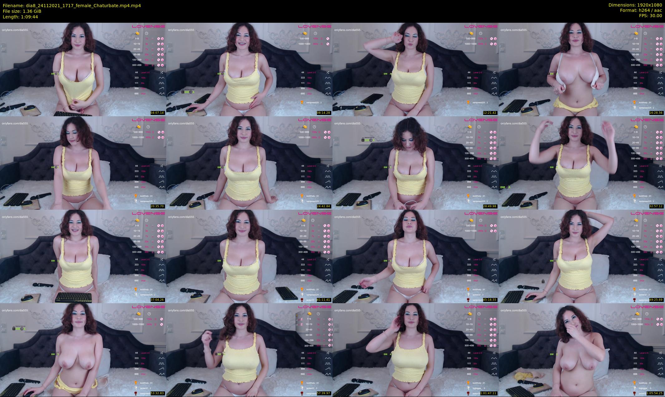 dia8 — 70 minute Chaturbate female cam show recording, 1080p, Nov 24, 2021