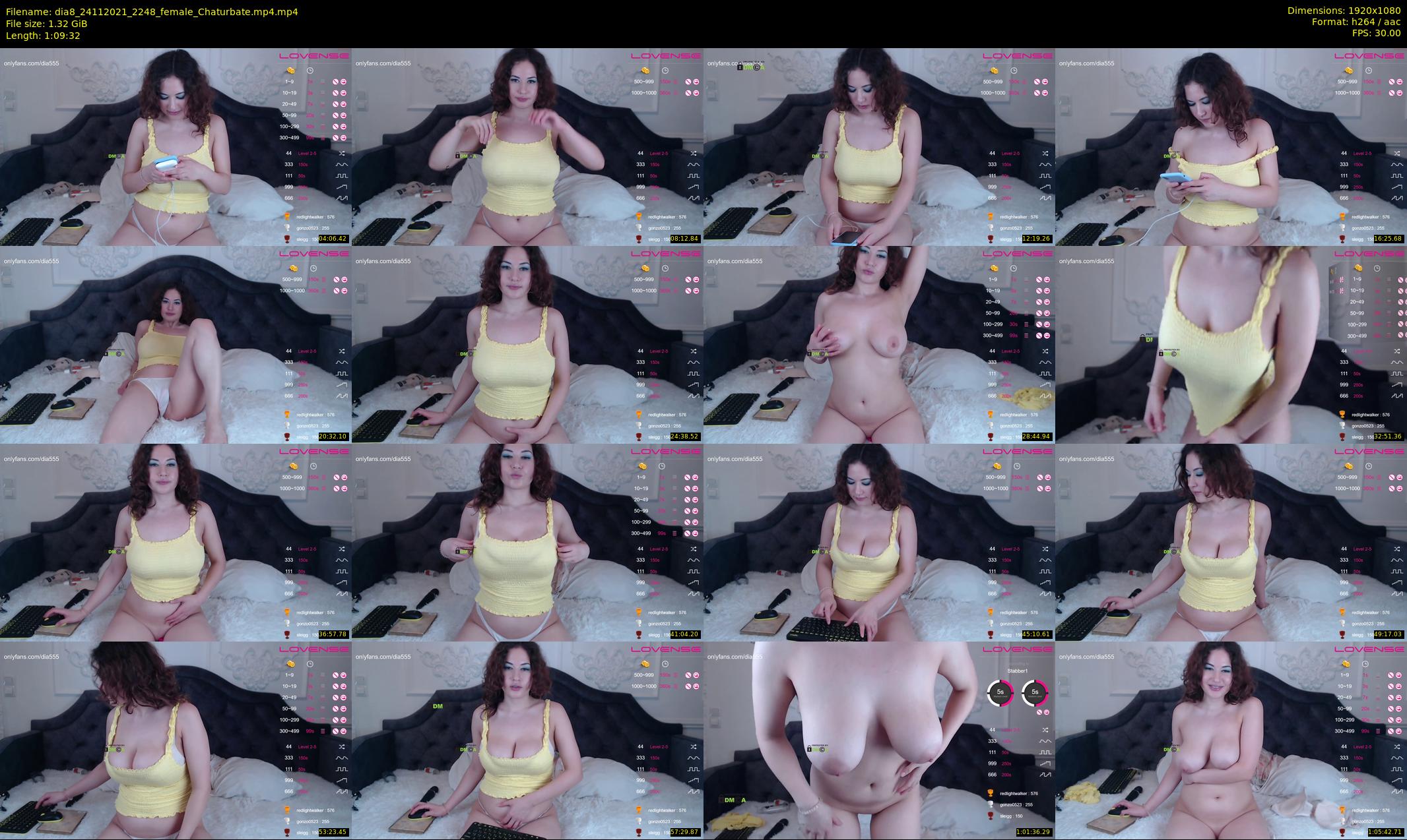 dia8 — 70 minute Chaturbate female cam show recording, 1080p, Nov 24, 2021