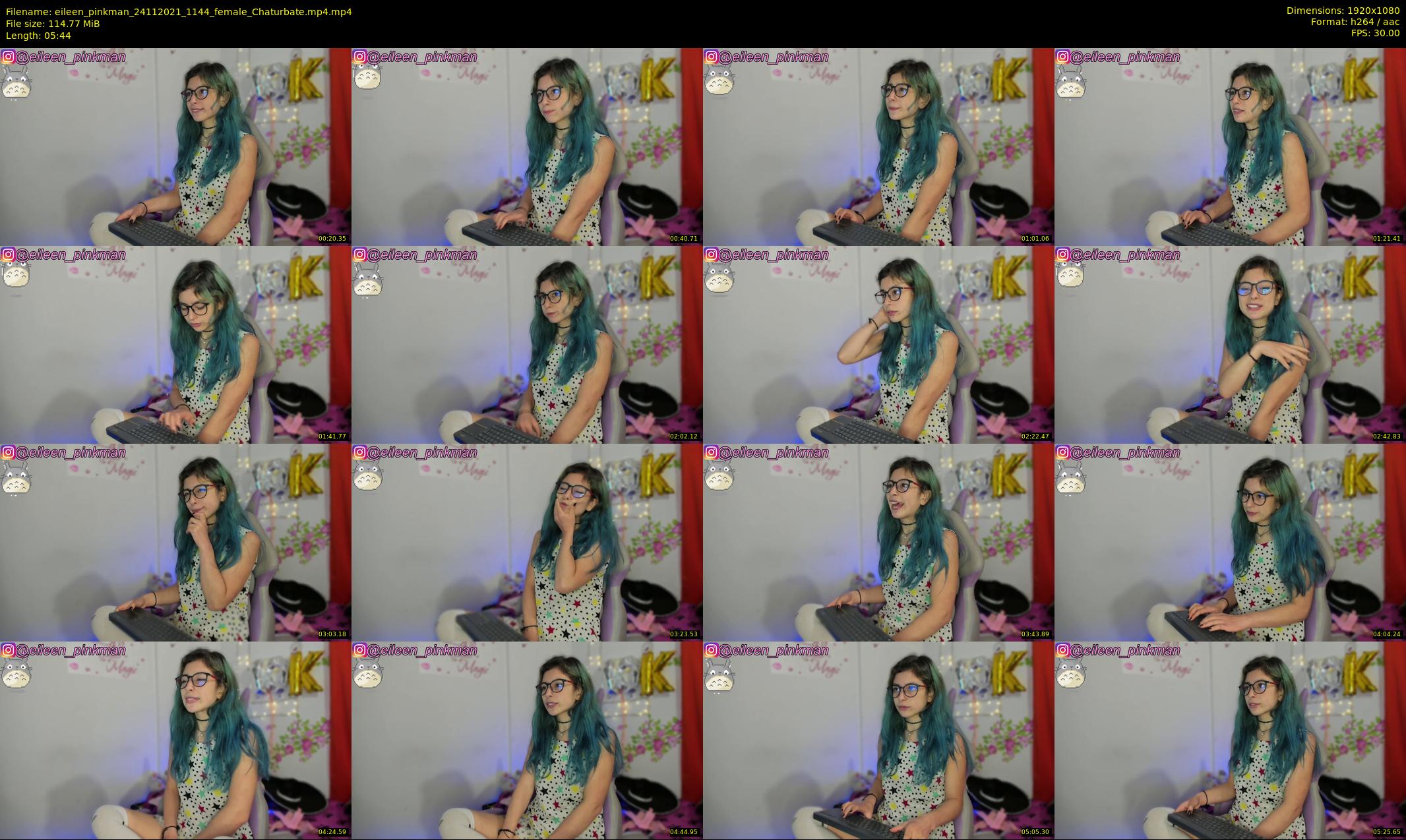 eileen_pinkman — 6 minute Chaturbate female cam show recording, 1080p, Nov 24, 2021