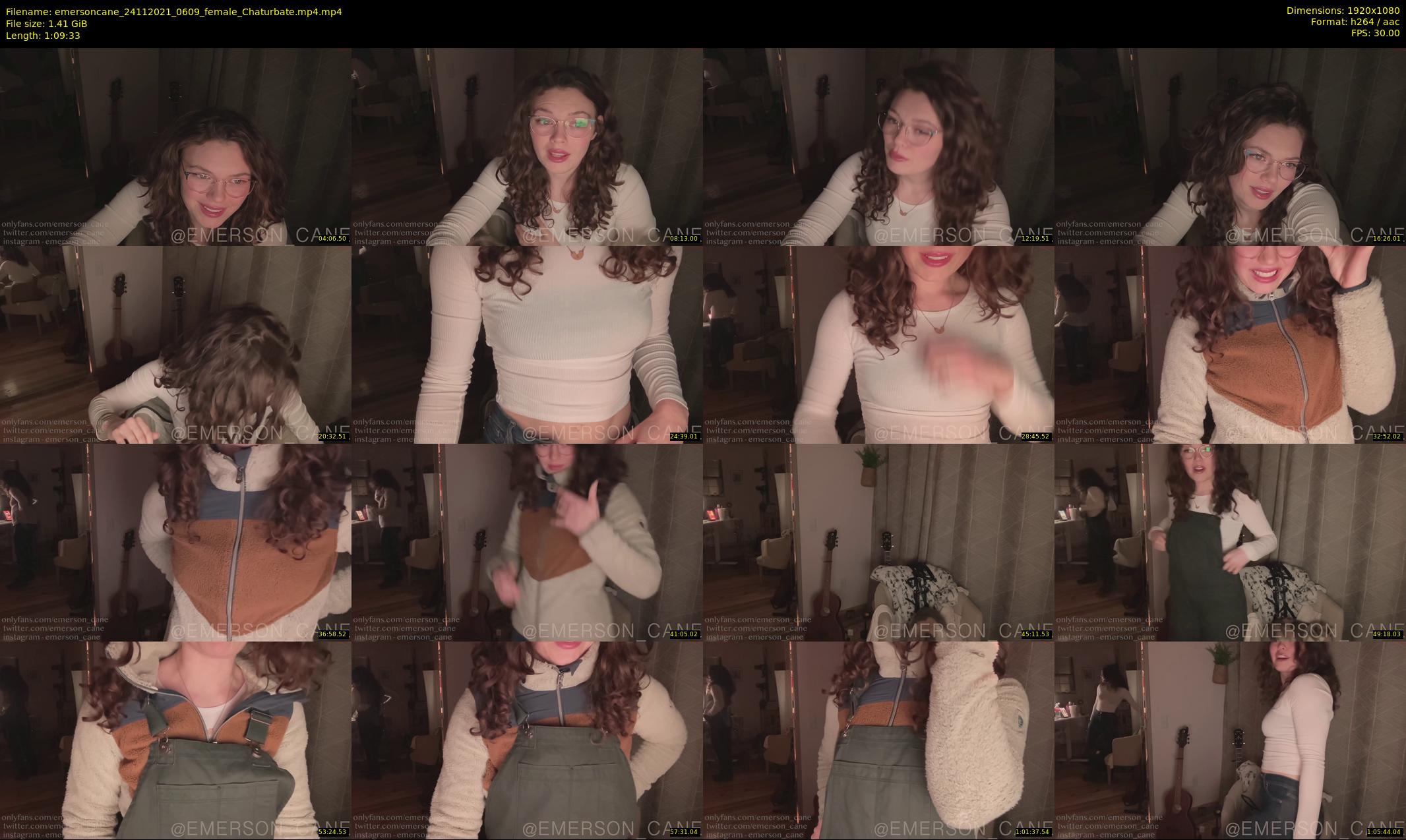 emersoncane — 70 minute Chaturbate female cam show recording, 1080p, Nov 24, 2021
