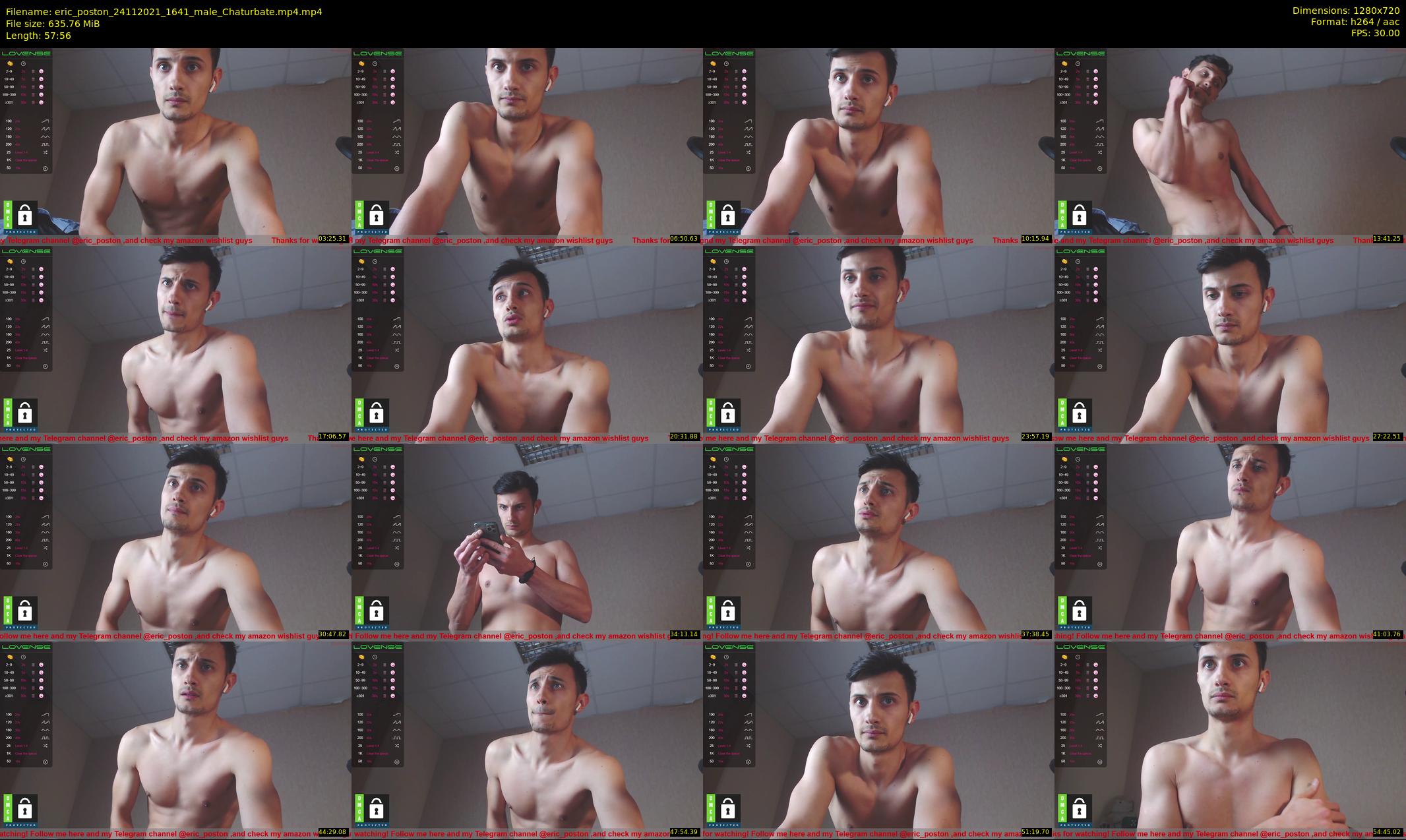 eric_poston — 58 minute Chaturbate male cam show recording, 720p, Nov 24, 2021