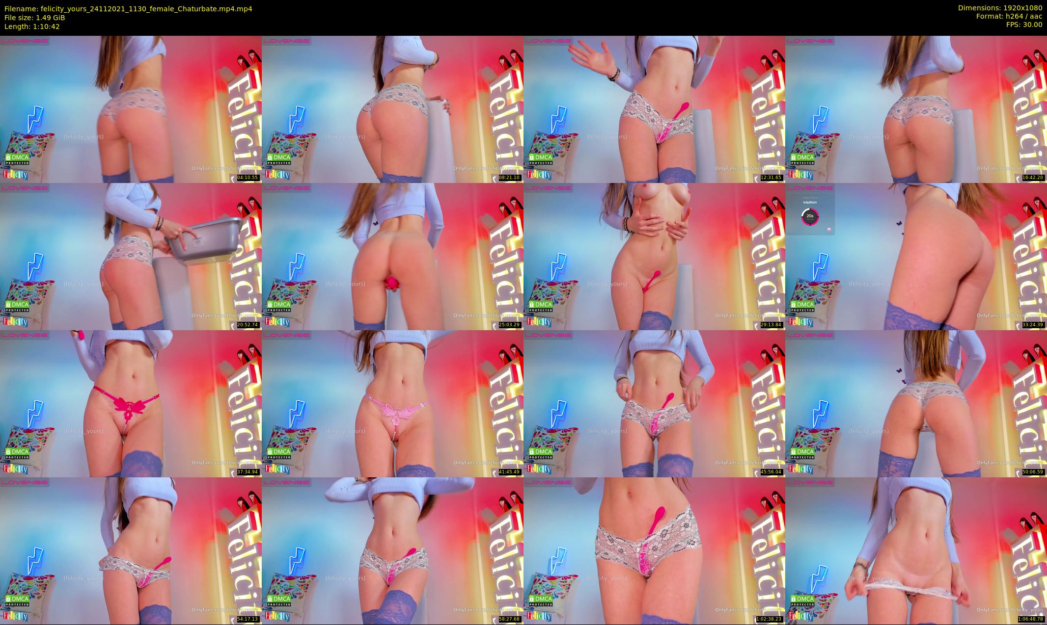 felicity_yours — 71 minute Chaturbate female cam show recording, 1080p, Nov 24, 2021