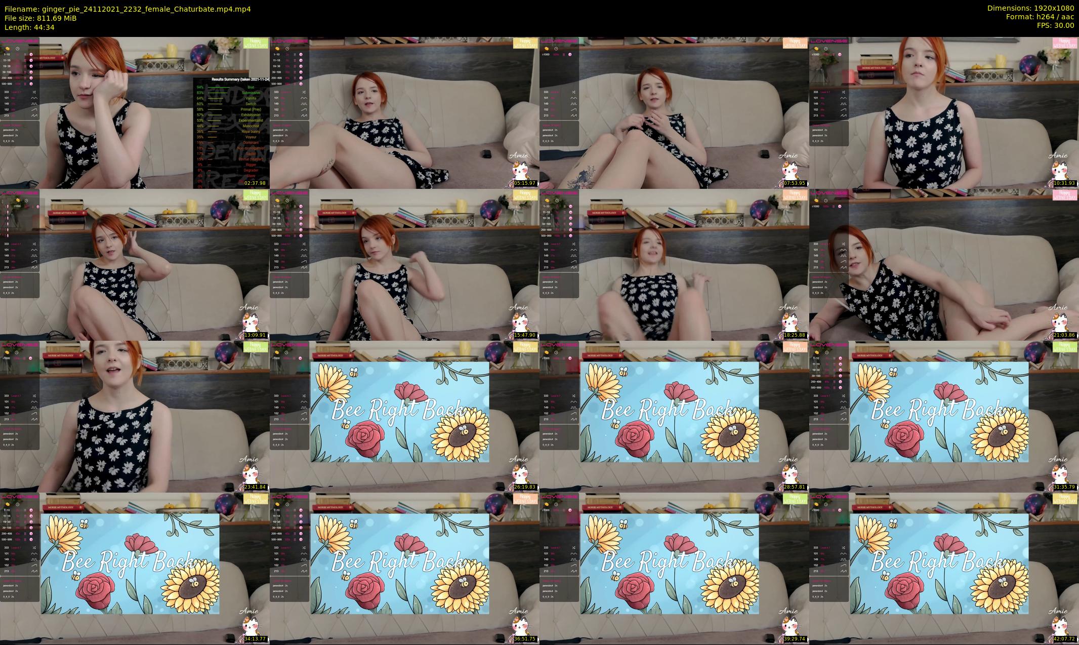 ginger_pie — 45 minute Chaturbate female cam show recording, 1080p, Nov 24, 2021