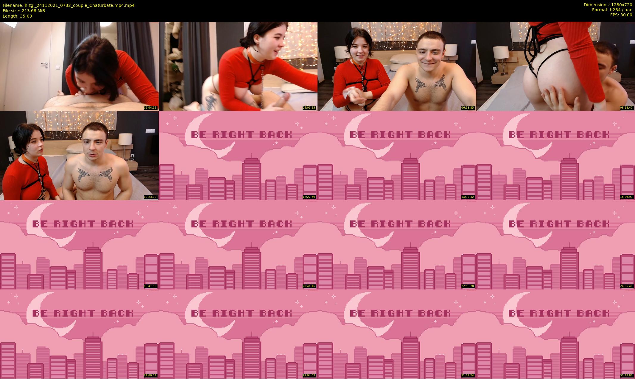 hizgi — 36 minute Chaturbate couple cam show recording, 720p, Nov 24, 2021