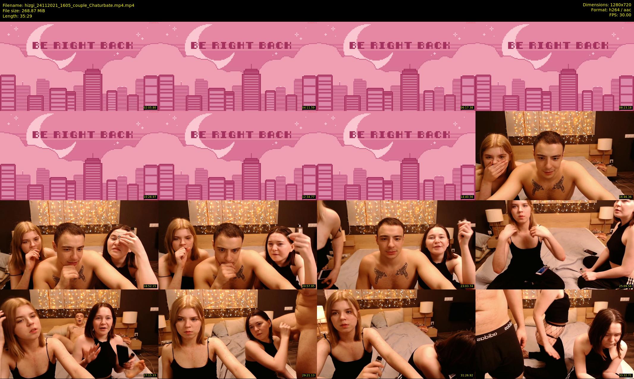 hizgi — 36 minute Chaturbate couple cam show recording, 720p, Nov 24, 2021